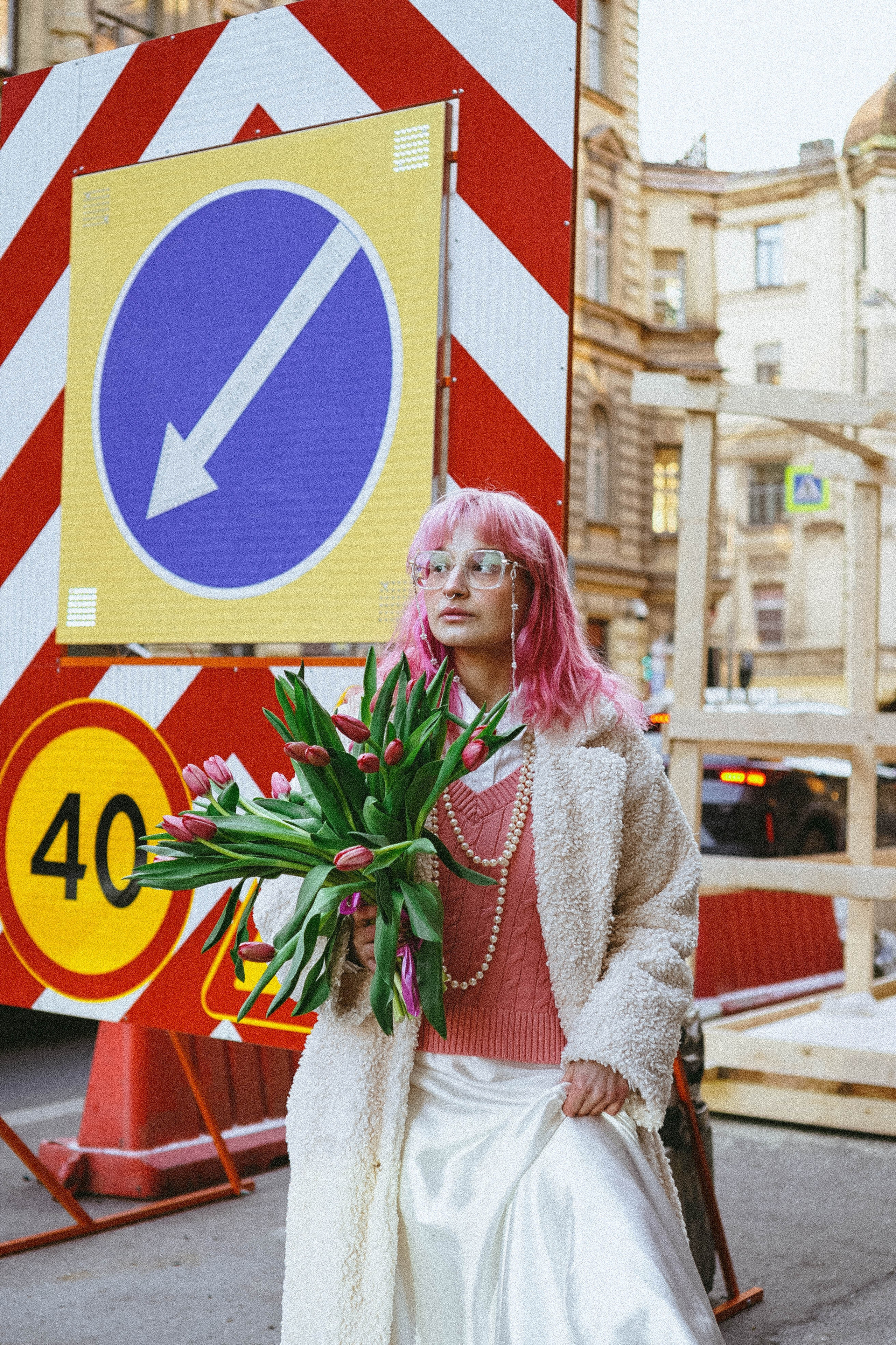 Прогулочная фотосессия с тюльпанами. Профессиональный фотограф, Санкт-Петербург — Виктория Богомолова