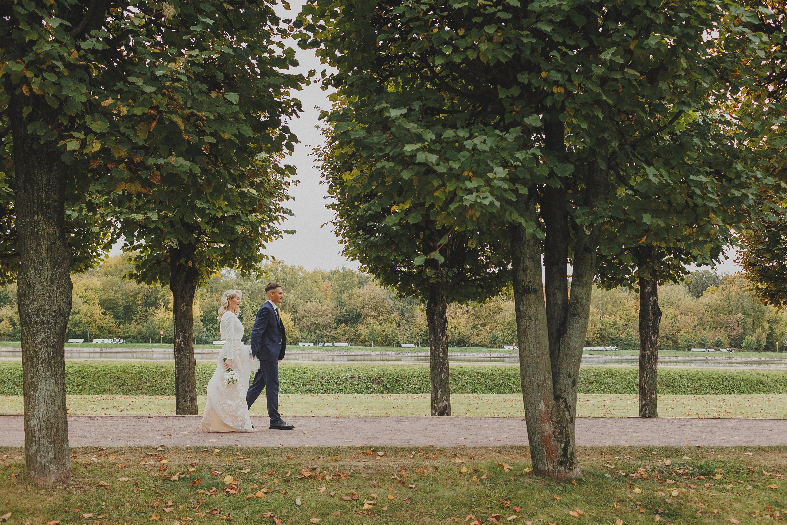 Свадебная фотосессия в Таганском ЗАГСе и Кусково. Фотограф в Москве и Люберцах Анна Ушакова