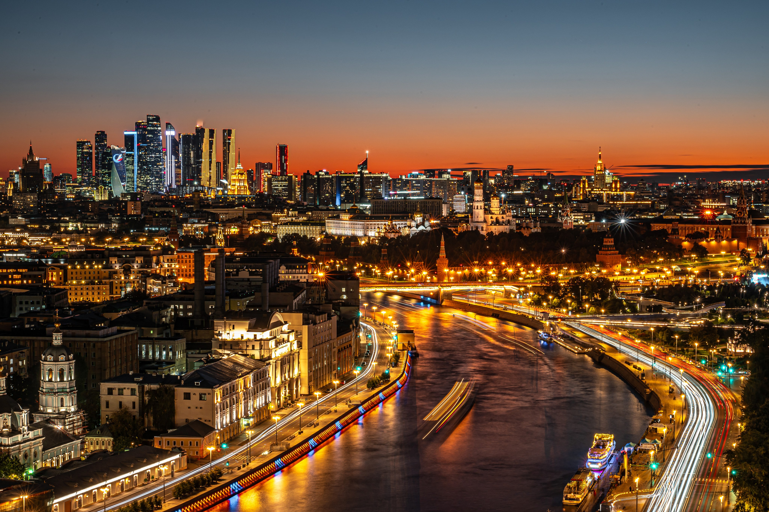 Ночные панорамы Москвы. Коммерческий, репортажный фотограф в Москве Лейла Мару