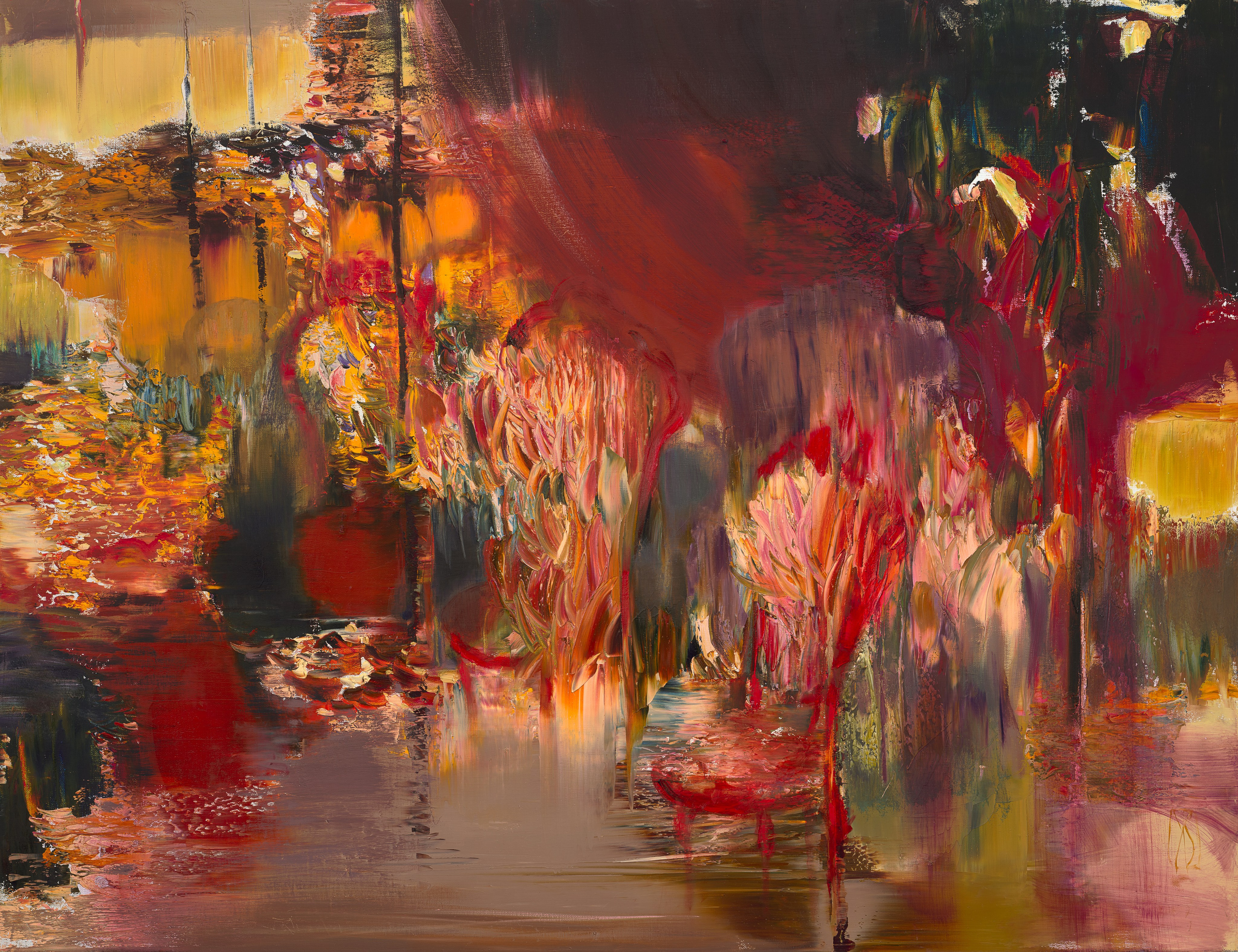 «Театр. Пролог» - художник Лариса Блохина (холст, масло, 100x130, 2024)