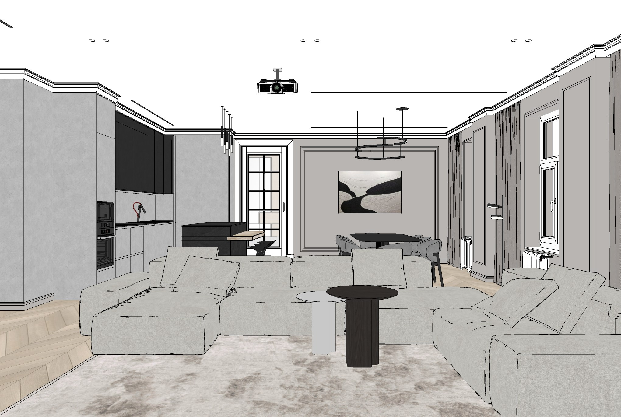 ЖК Пречистенка, Москва. Студия интерьерного дизайна и проектирования, Москва