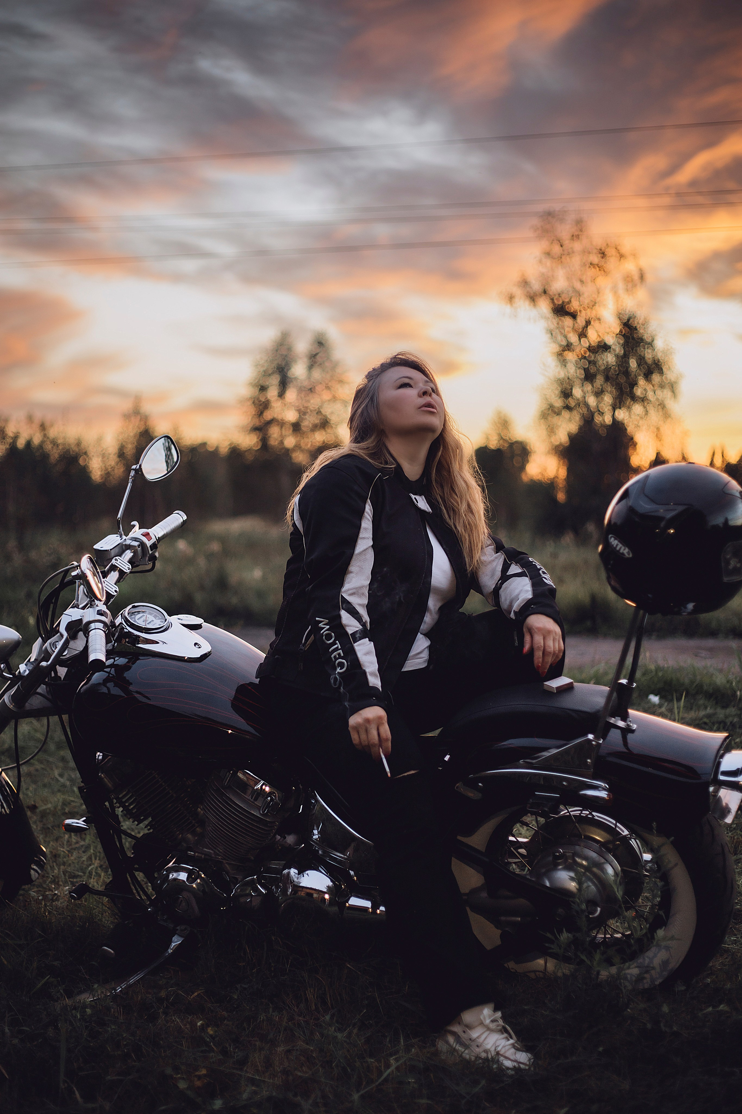 Таня. Байк. Фотограф Анна Шибанова Ангарск-Иркутск