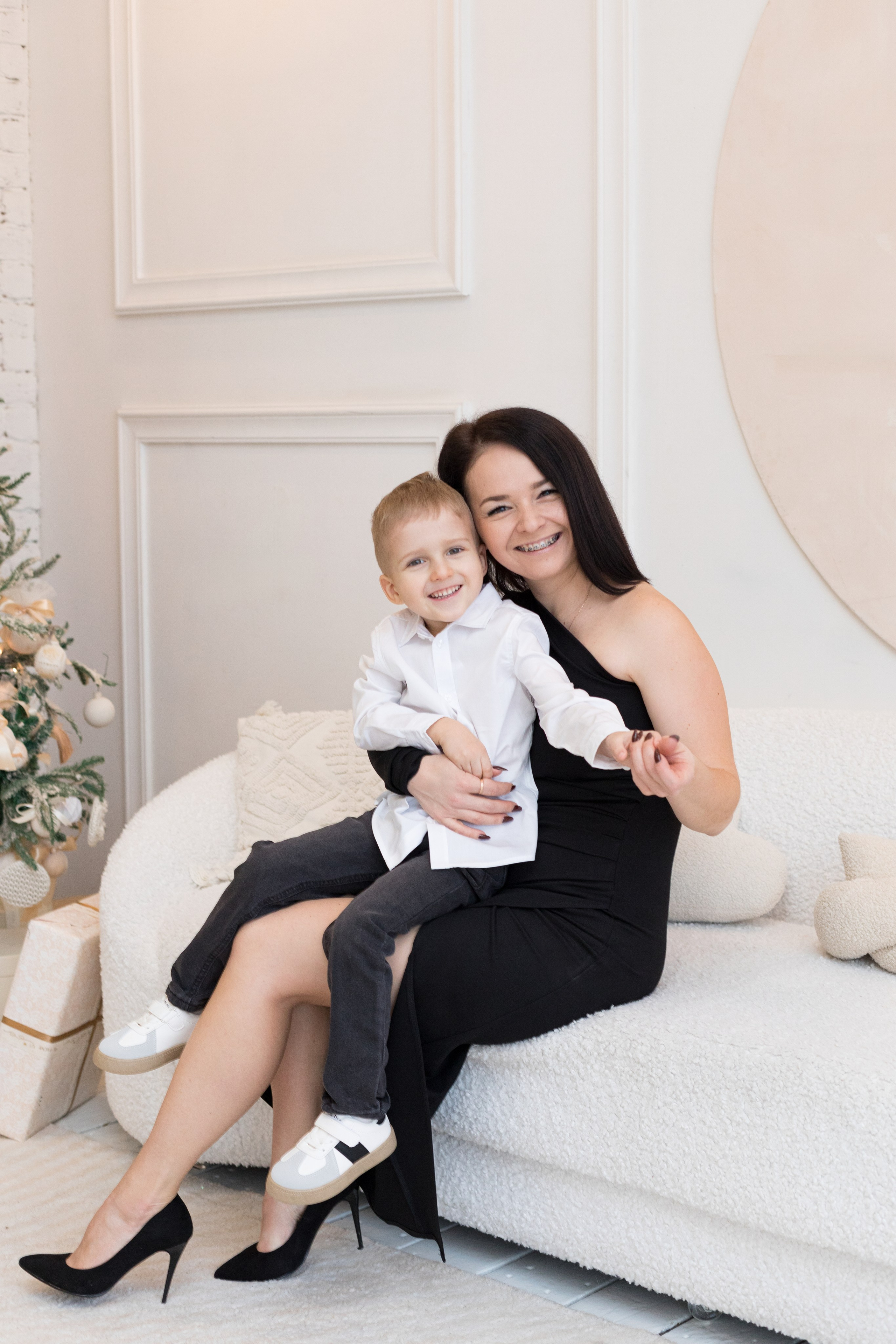 Новогодняя фотосессия Вероники и Феди. Детский и контент фотограф Надя Волкова Санкт-Петербург