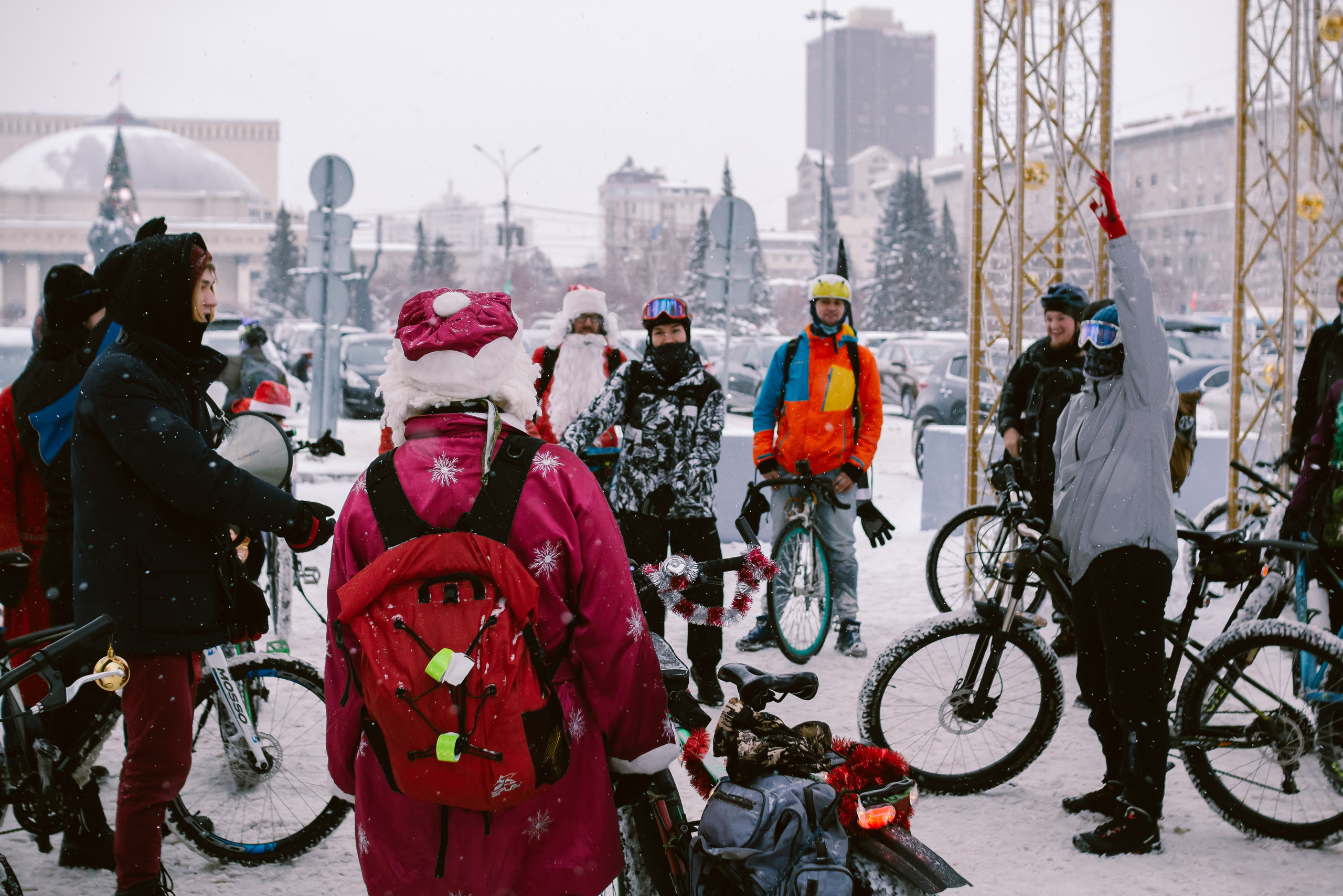 Зимний велозаезд «Привет, велосипед!». Фотограф в Новосибирске Екатерина Васильева