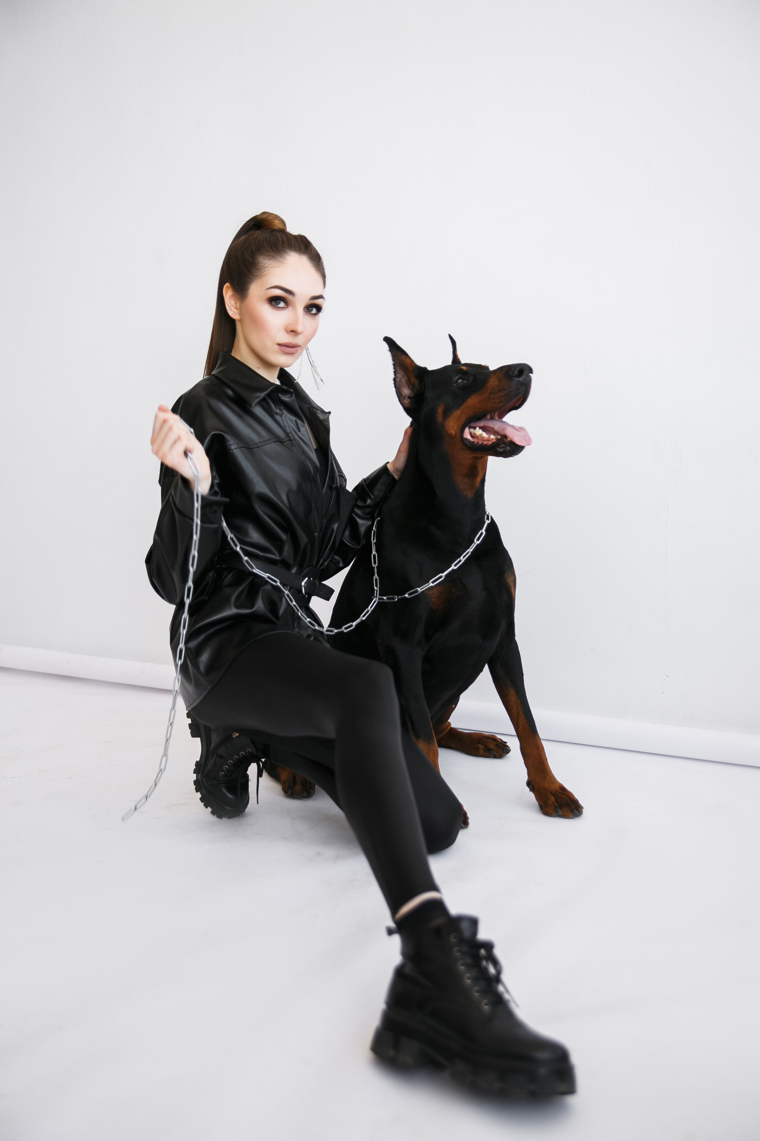 Фотосессия с доберманами. Фотограф Носова Марина