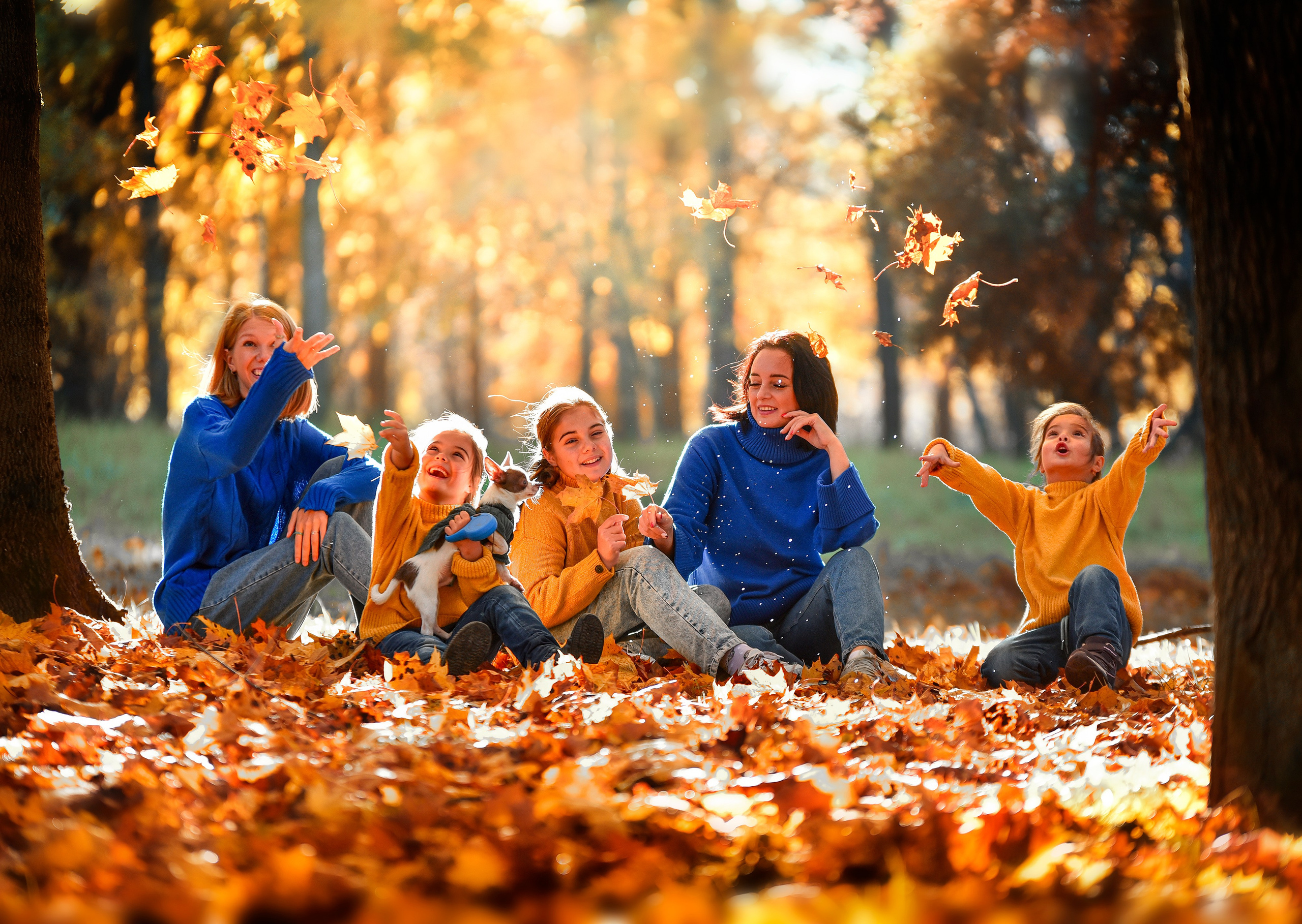 Семейная фотосессия, фотопрогулка, съемка в парке