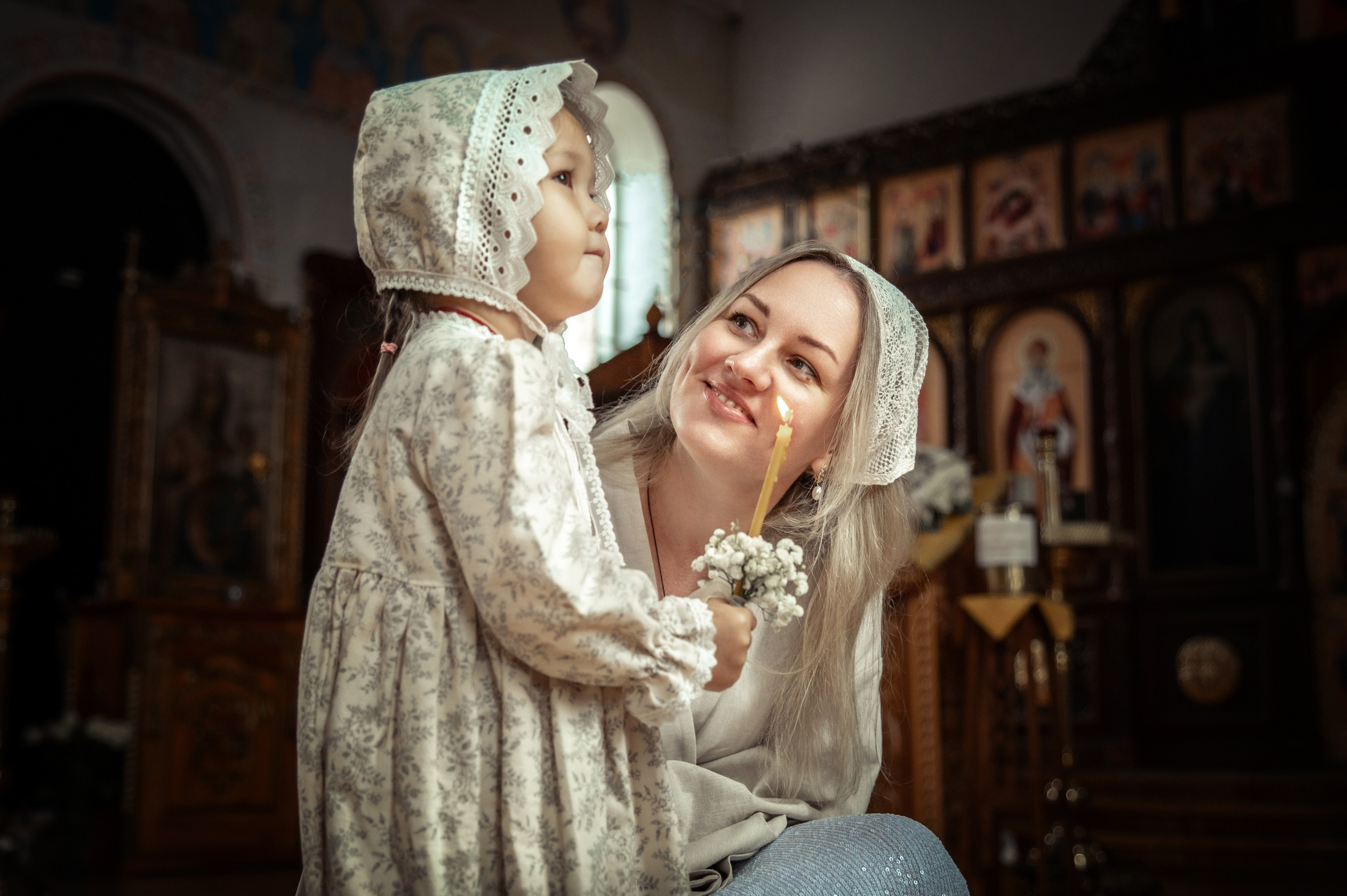 Таинство Крещения Геннадия, Храм Николая Чудотворца Краснослободск. Церковный, семейный и репортажный фотограф Волгоград, Волжский