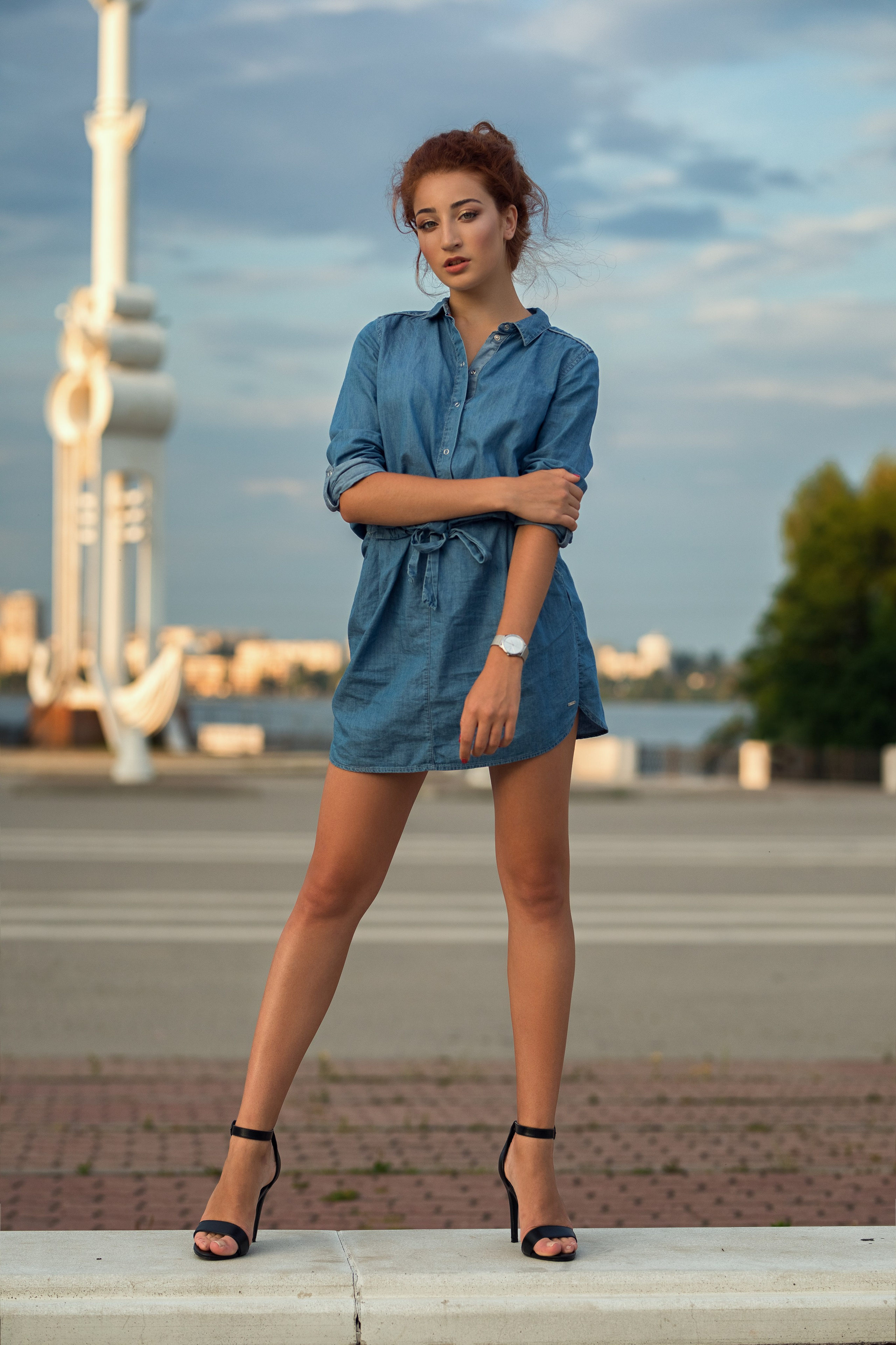 Фотосеъмка с Анастасией на Адмиралтейской площади Воронежа для «себя»