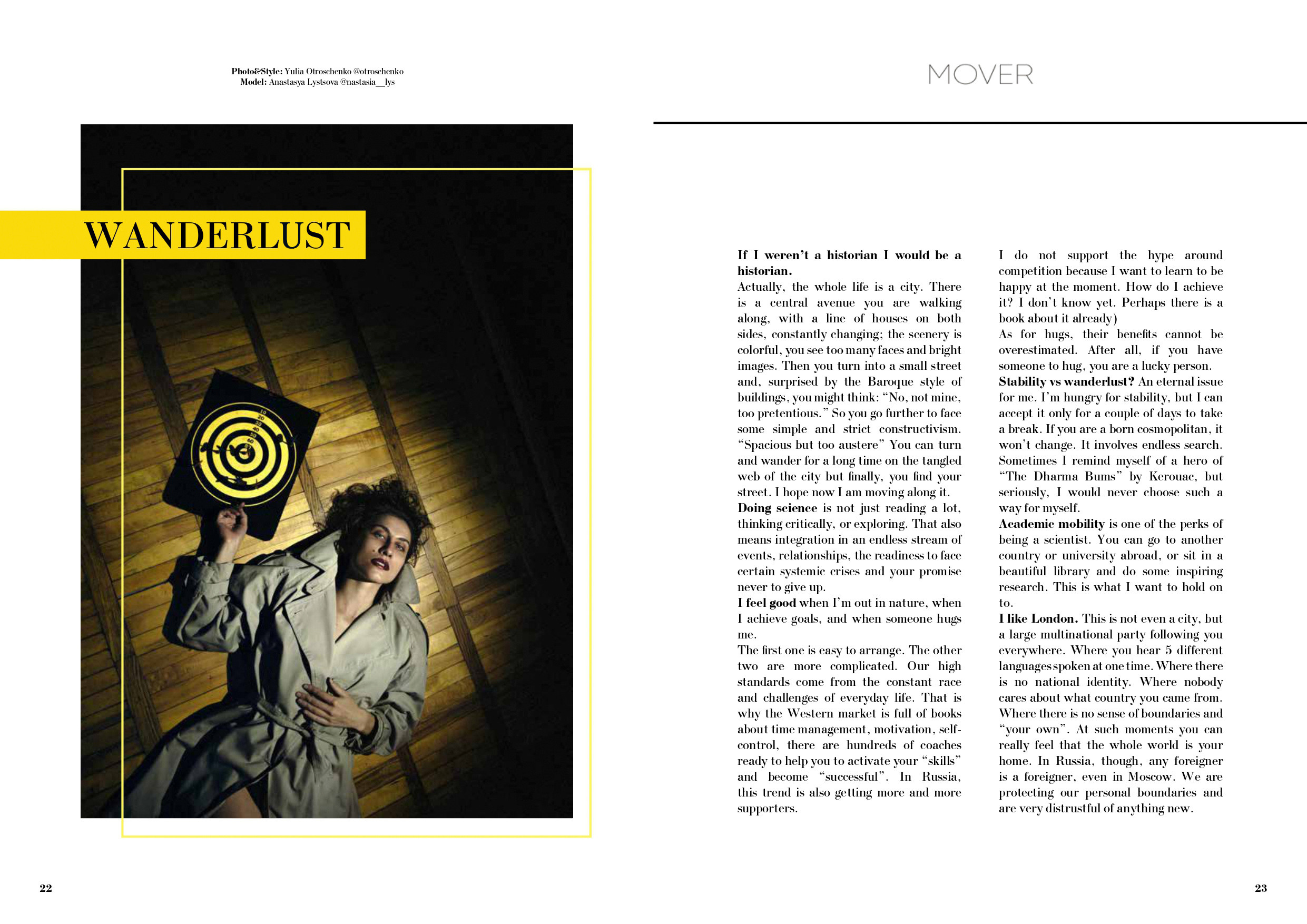WANDERLUST. Yulia Otroschenko