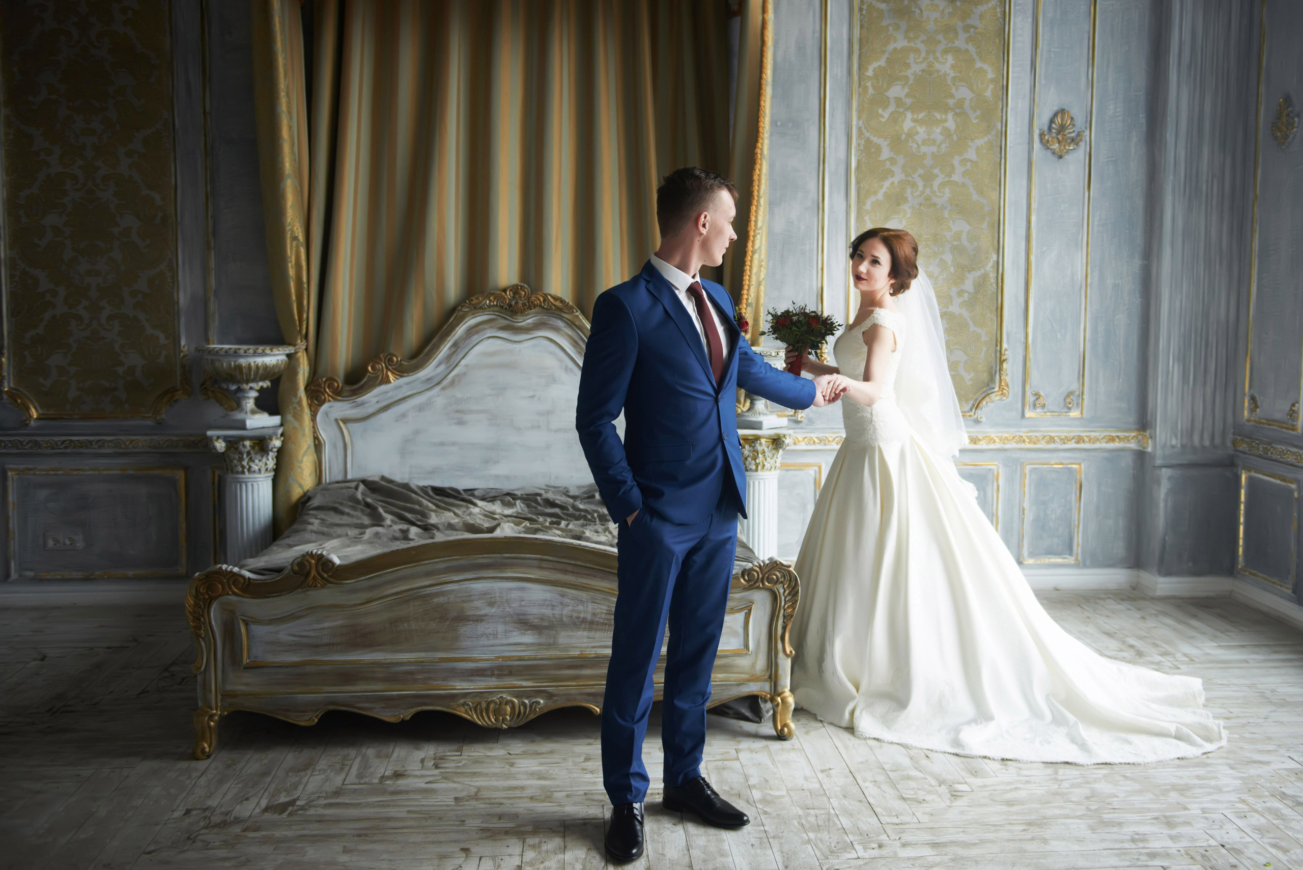 Индира и Дмитрий (свадебная фотосессия в Ботаническом саду и в фотостудии). Портретный, семейный и свадебный фотограф в Санкт-Петербурге и в Пушкине Ширяев Денис