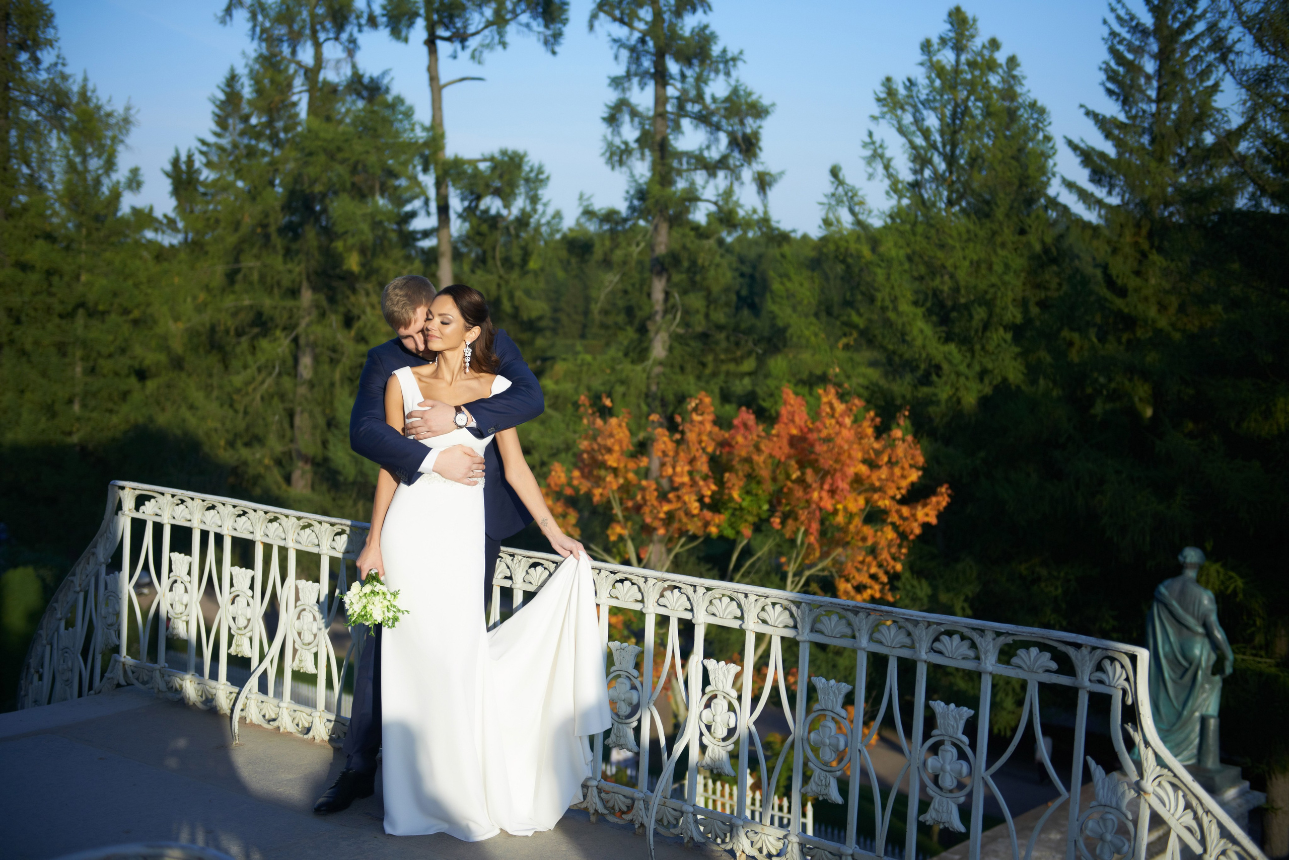 Максим и Наталья (свадебная фотосессия в Пушкине в Екатерининском парке). Портретный, семейный и свадебный фотограф в Санкт-Петербурге и в Пушкине Ширяев Денис