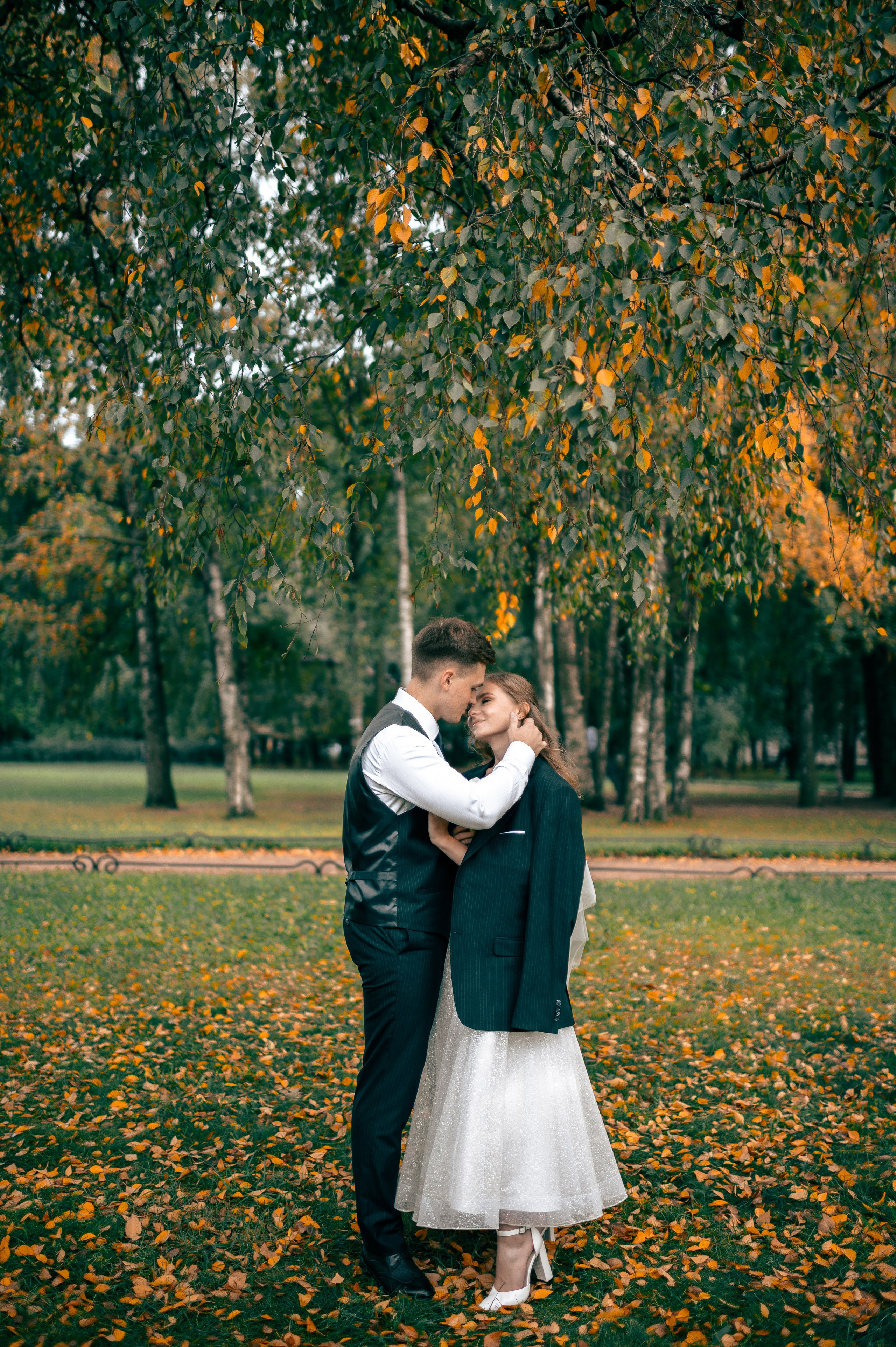 Анастасия и Михаил (Второй Дворец Бракосочетания на Фурштатской улице 52, фотосессия в Таврическом парке). Портретный, семейный и свадебный фотограф в Санкт-Петербурге и в Пушкине Ширяев Денис