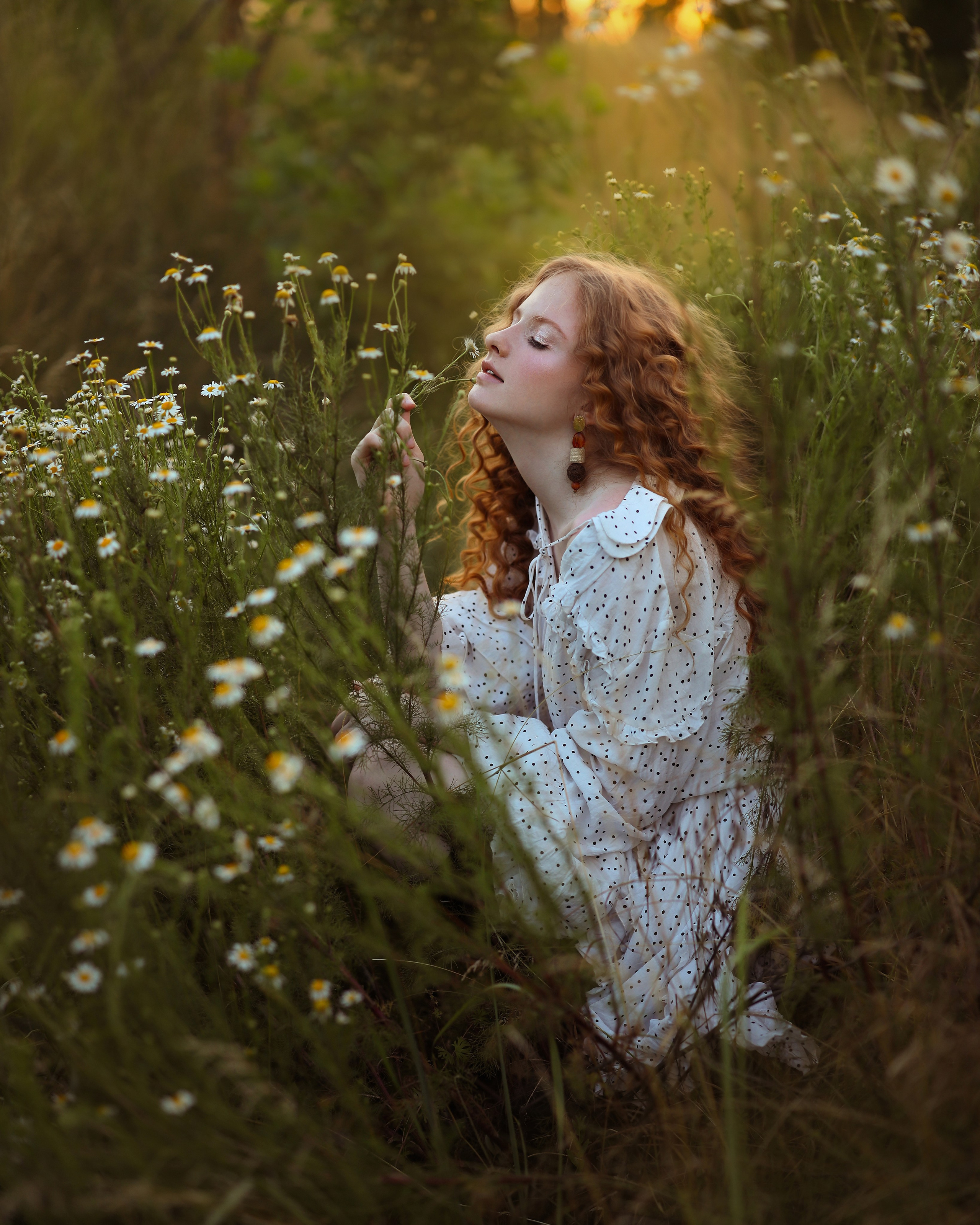 Камилла в поле ромашек. Свадебный и семейный фотограф в Абхазии Жанна Соснина