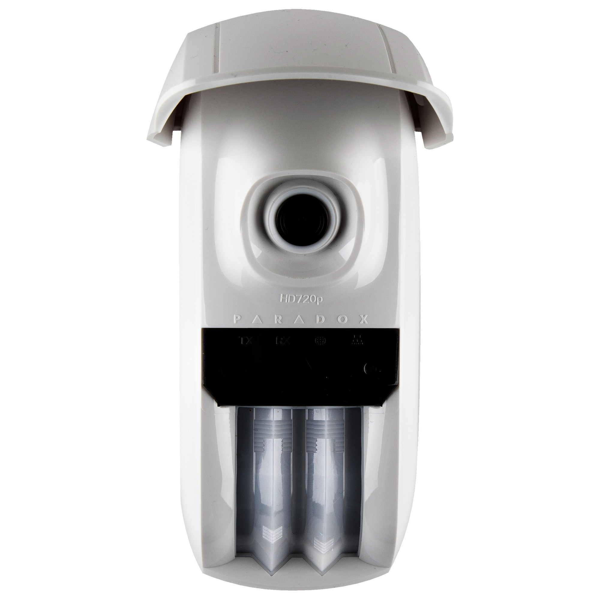 Камера наружнего наблюдения белая вид спереди