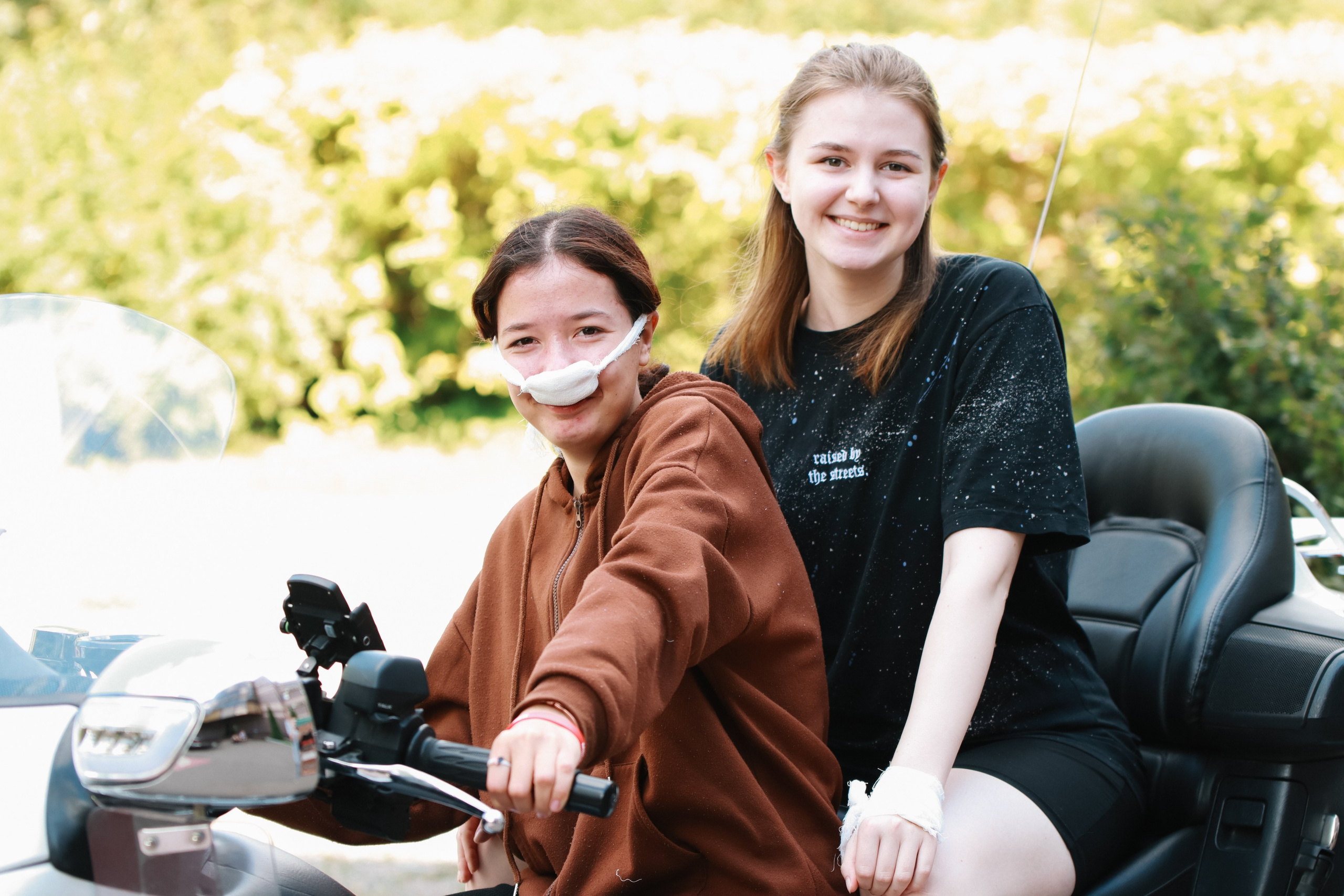 Выезд «Мототерапии» в детскую больницу в Солнцево. Репортажный фотограф в Москве и Зеленограде Karina-vozd