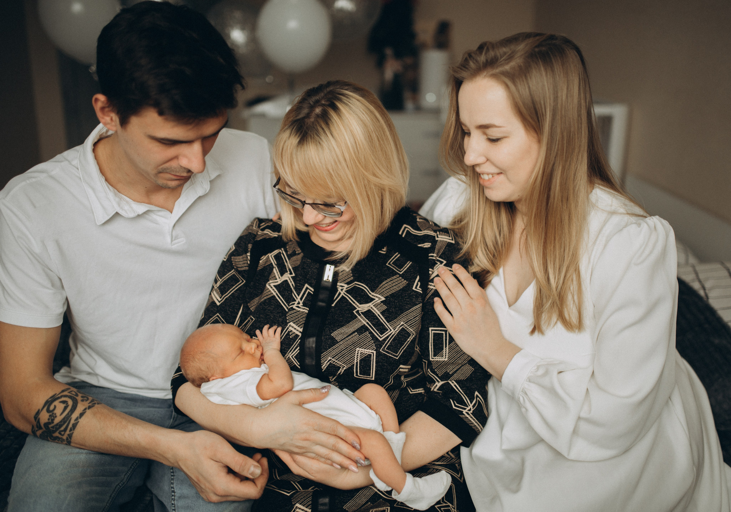 Выписка из роддома. Семейный и детский фотограф в Москве Антонина Смирнова