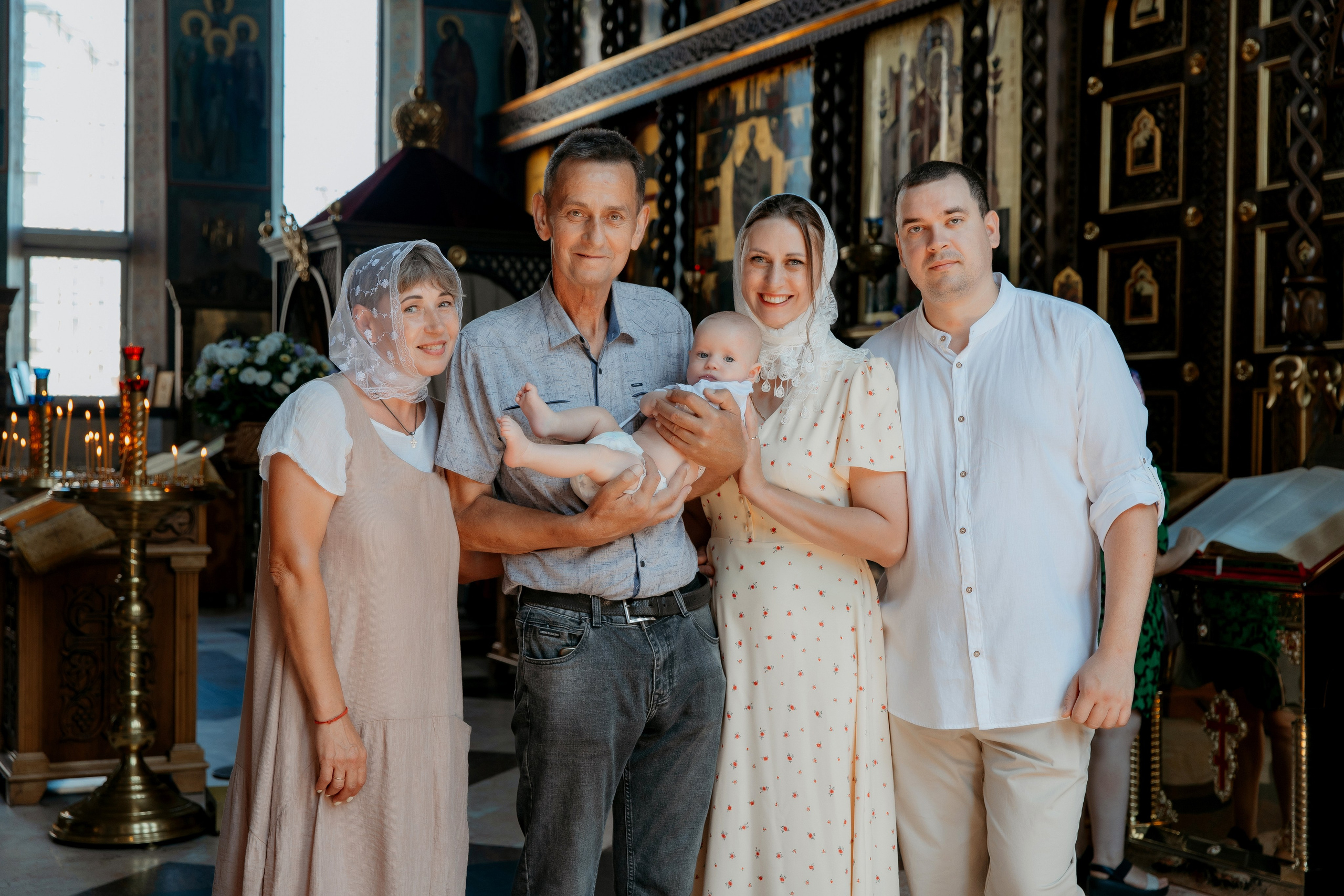 Таинство Крещения Михаила. Свадебный и Семейный Фотограф в Краснодаре