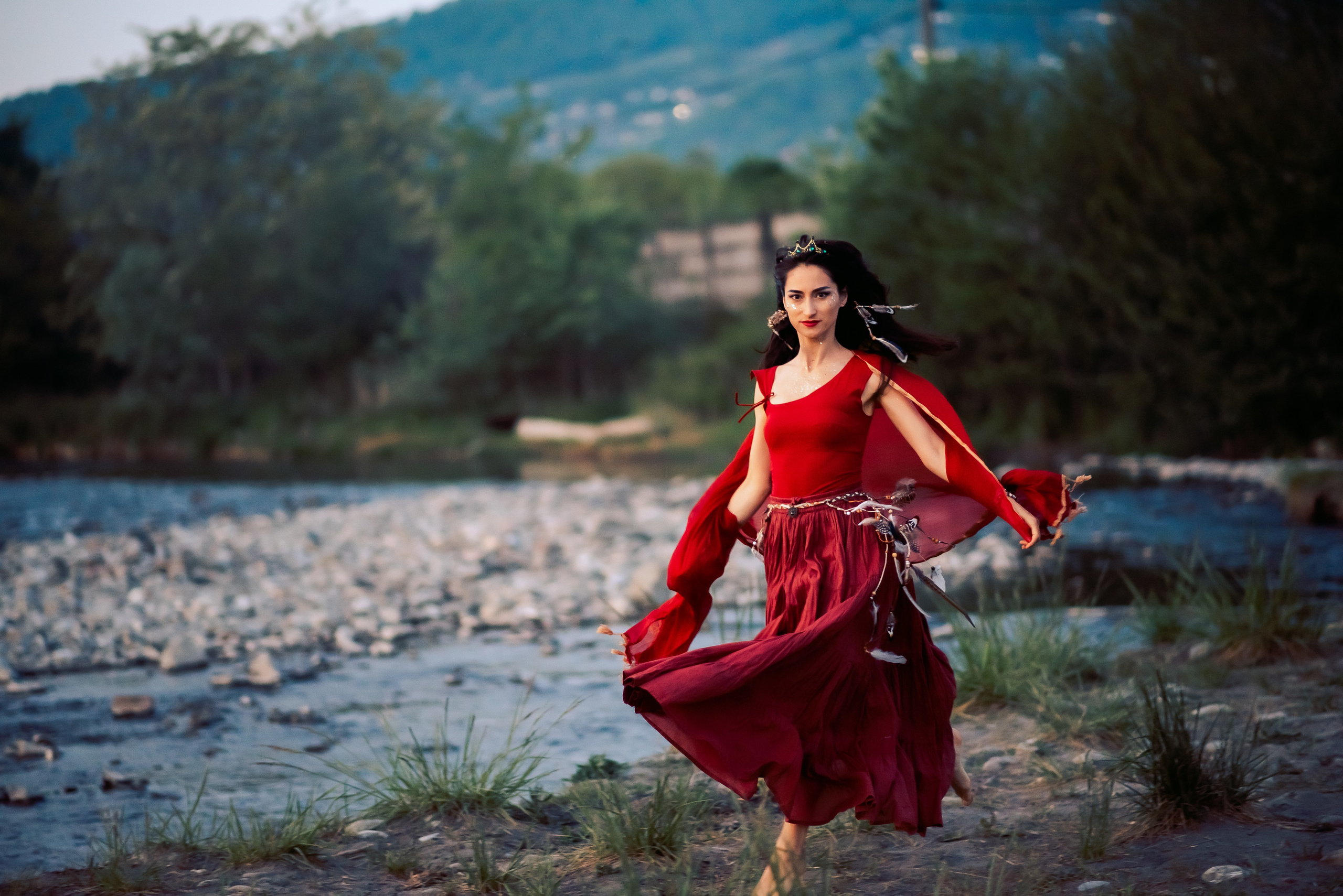 У костра. Семейный и женский фотограф Лоо Краснодар Сочи Энем Татьяна Трибурт