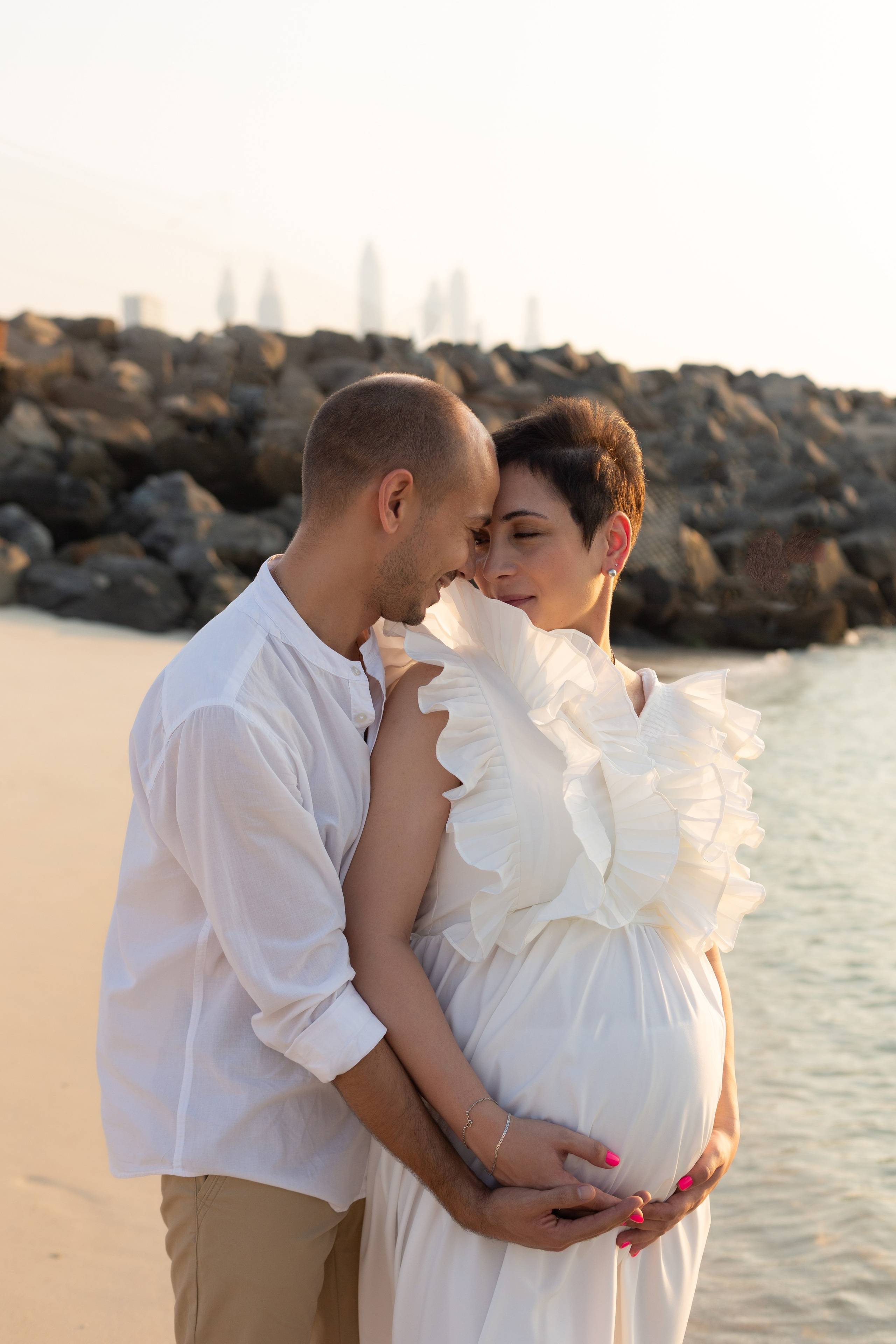 Classic Elegant Pregnancy Photoshoot in Dubai