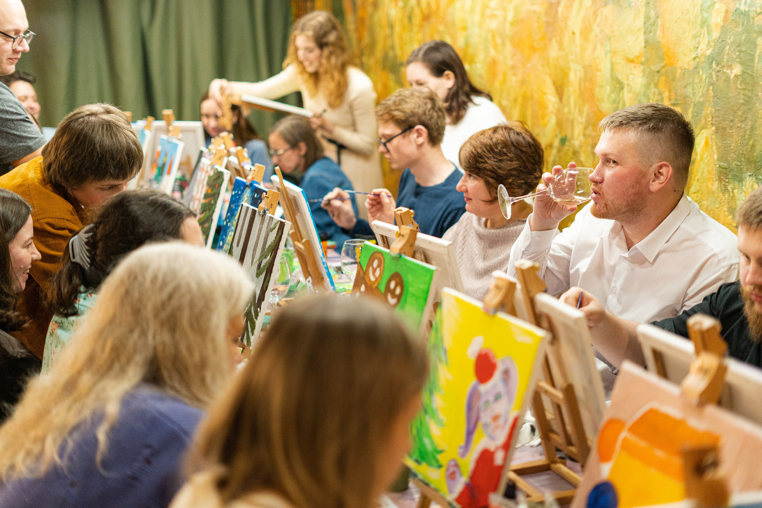 Корпоратив Teach Me Art 2. Портретный фотограф в Москве и Санкт-Петербурге Арина Чех