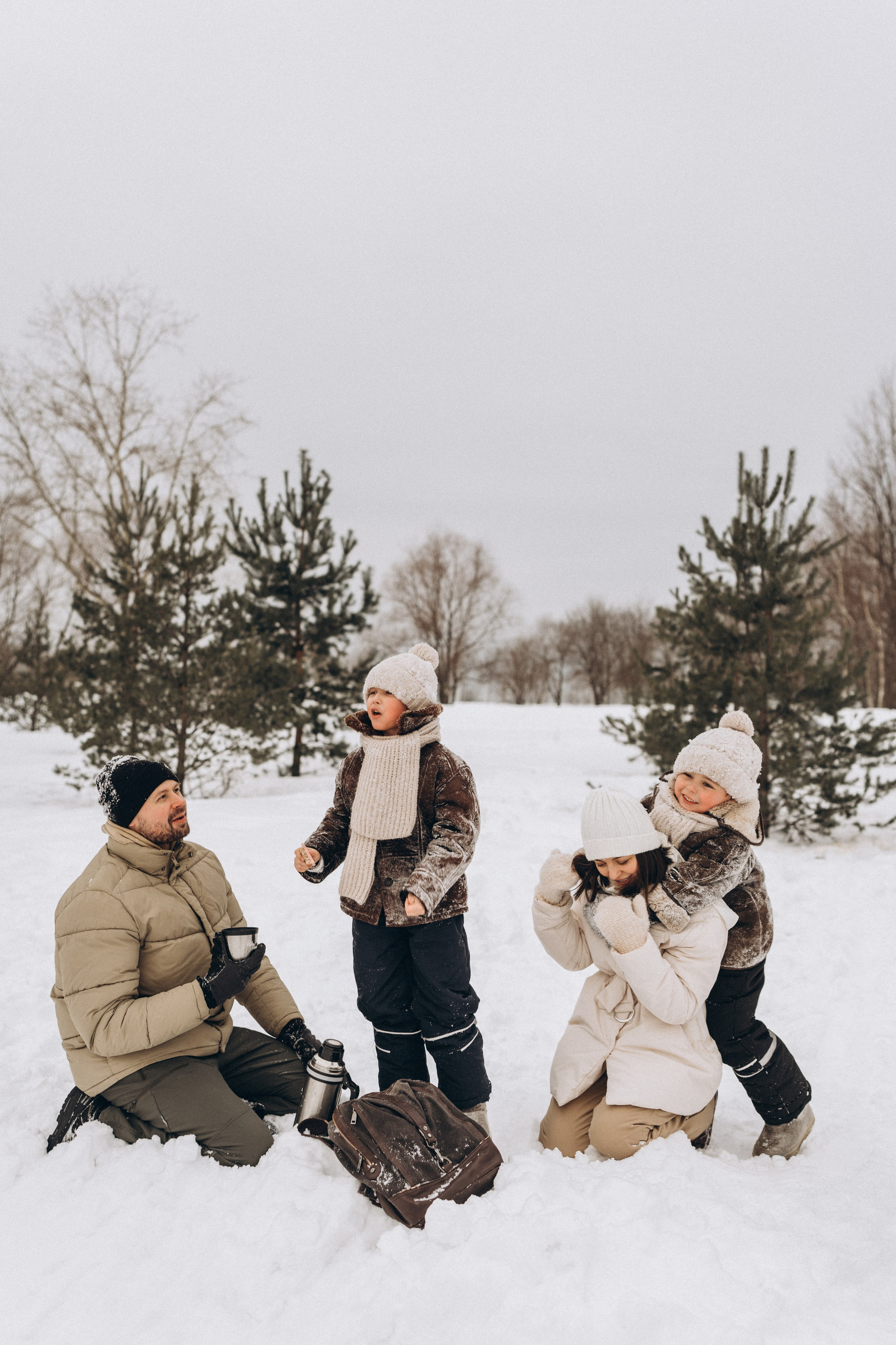 Зимняя семейная фотосессия. Детский, семейный и ньюборн фотограф в Москве Юлия Шуарт