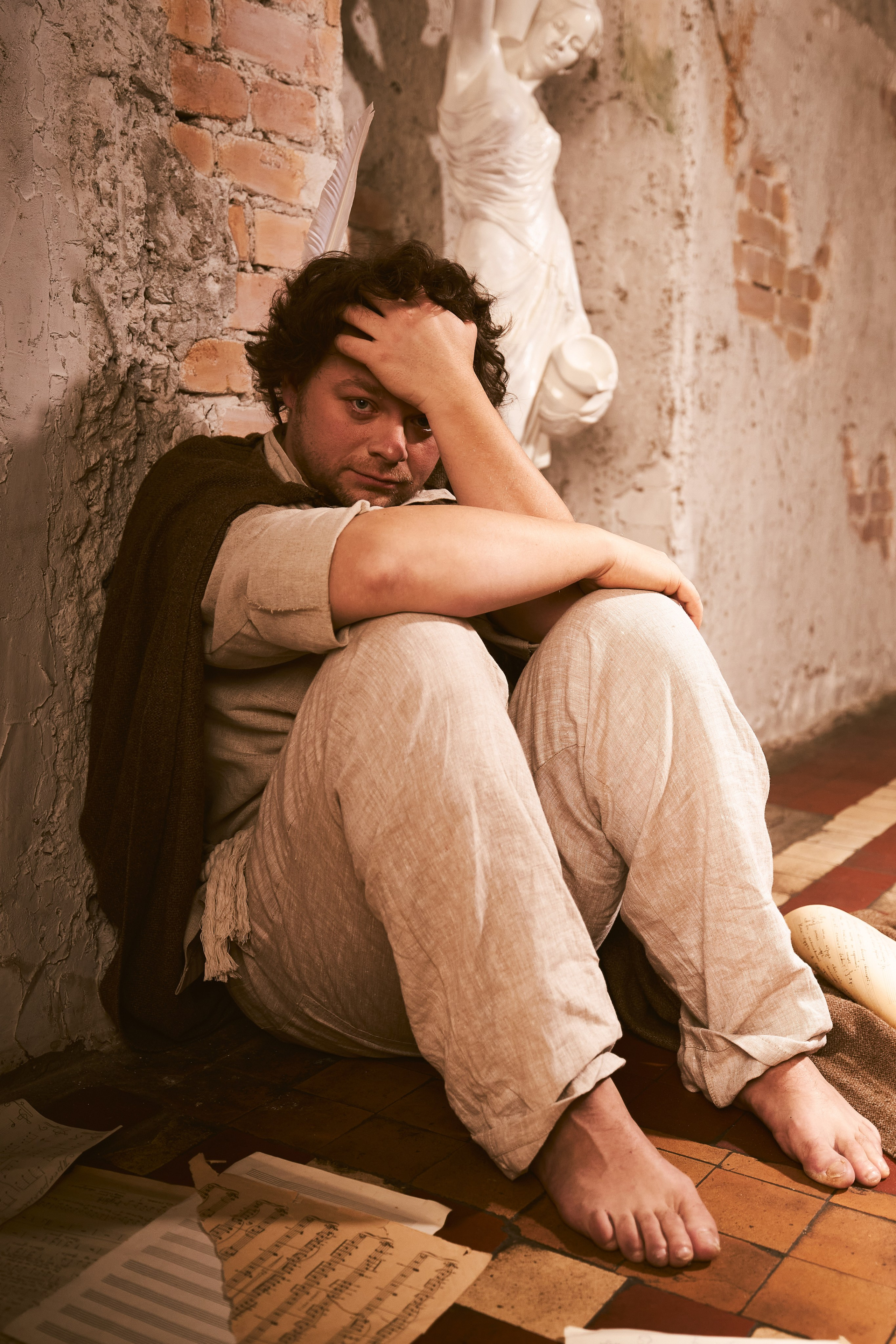 Сергей Друзьяк в образе Бродячего Музыканта. Анна Потявина. Фотограф Москва