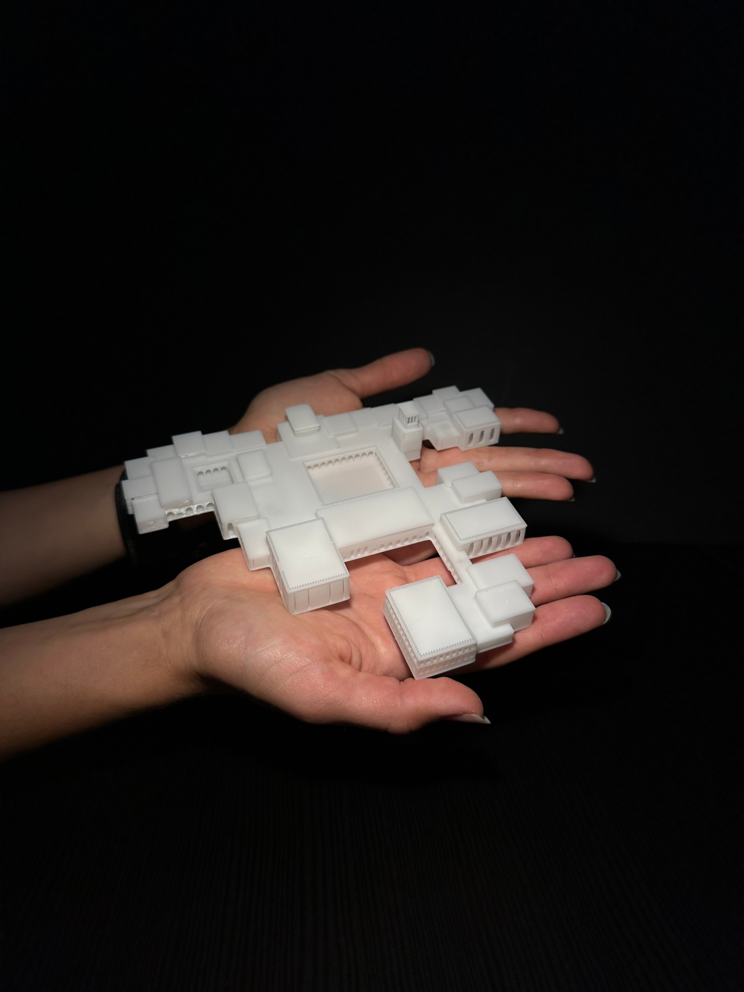 Курсовой макет проекта школы для Анны. 3D печать