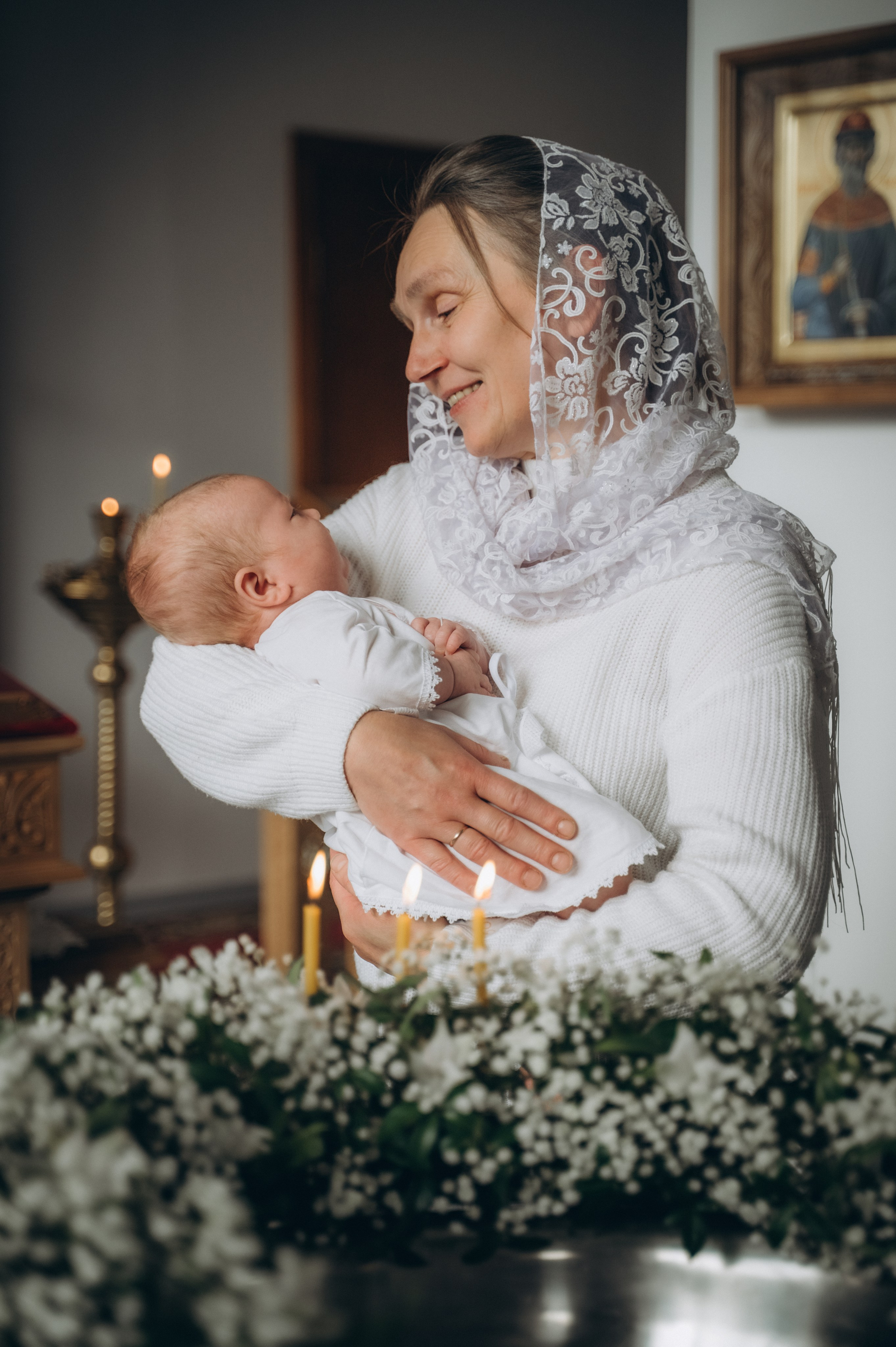 Крещение Ромы (Приход храма святой Равноапостольной княгини Ольги). Семейный фотограф в Минске Дарья Дреко