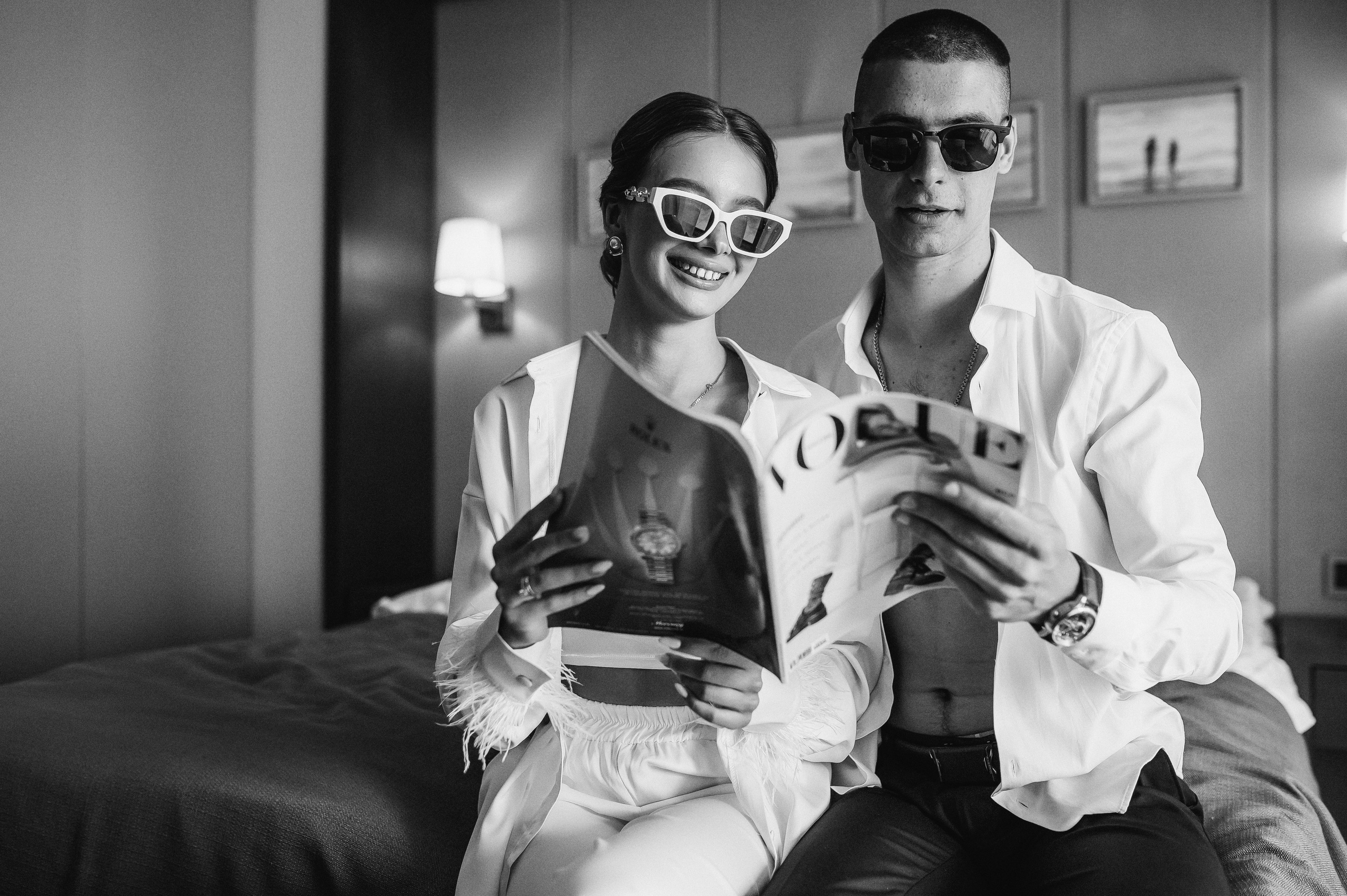 Свадебное утро и прогулка красивой яркой пары. Свадебный и семейный фотограф в Симферополе Дарья Маркова