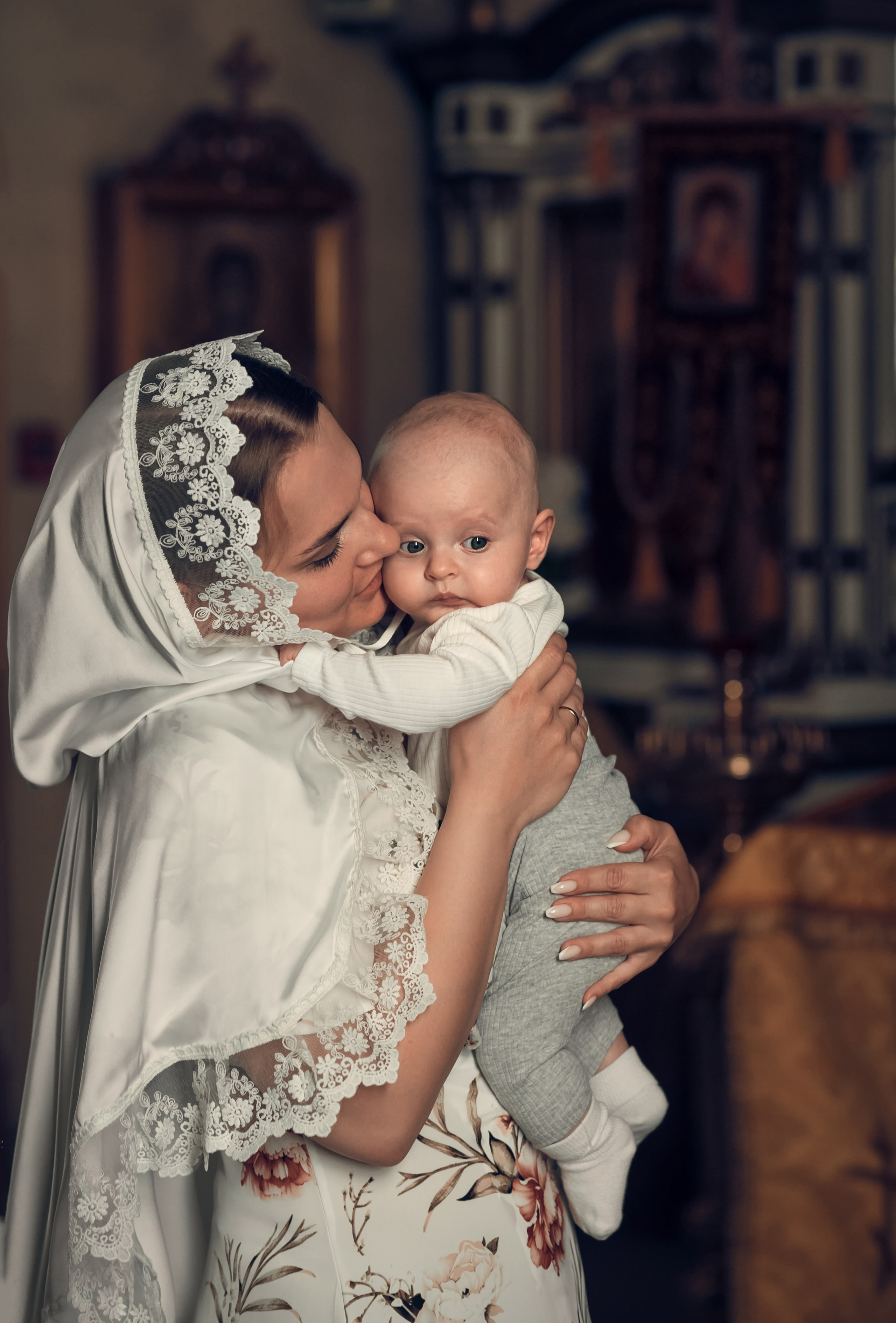 Таинство Крещения Крестовоздвиженский храм. Семейный фотограф Олеся Батурина Рязань