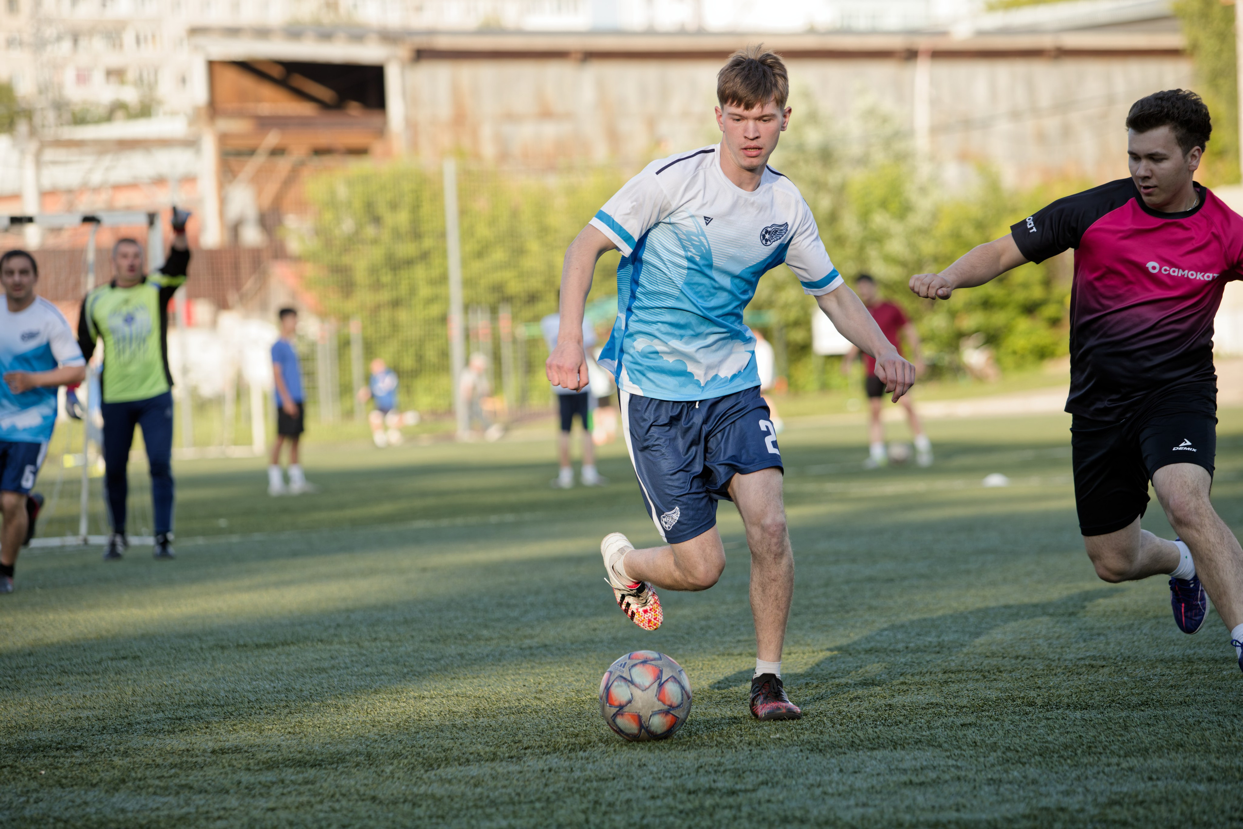 Любительская футбольная лига. Самокат-крылья. 25.06.2025. Репортажный и спортивный фотограф в г. Пермь Зильберг Павел