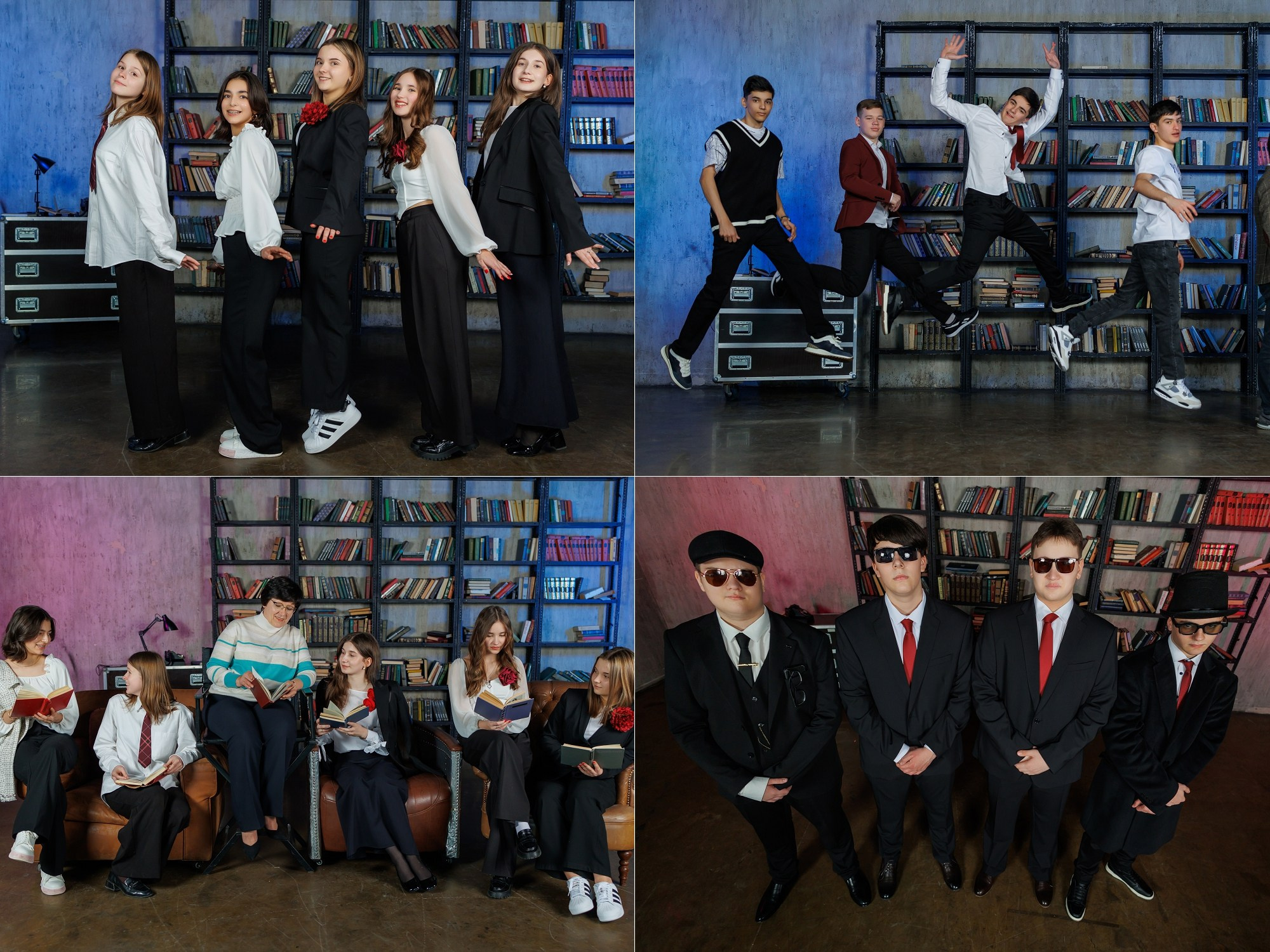 Выпускные альбомы для старших классов в студии. Профессиональная фото и видеосъемка. Москва