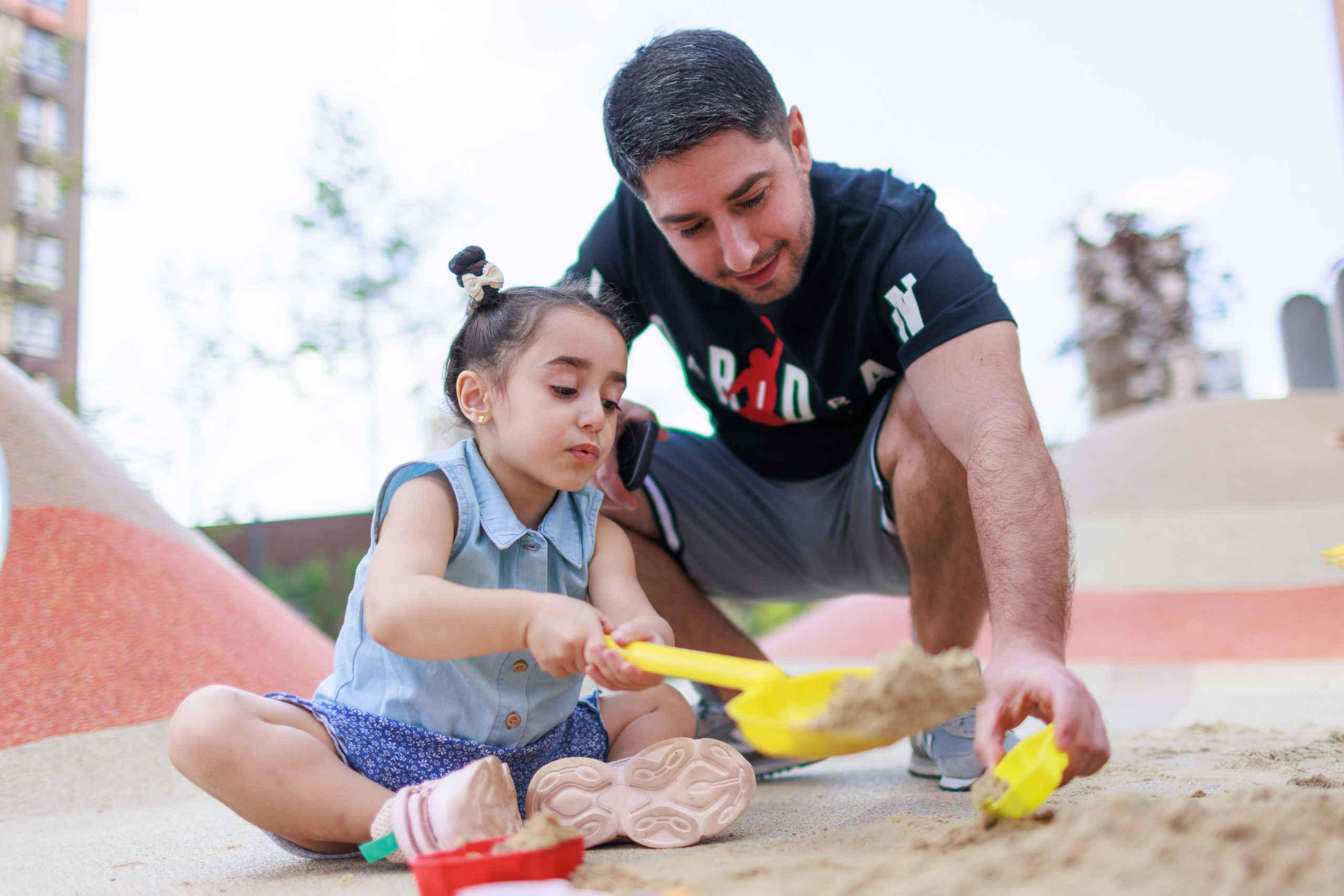Фотосессия с папой и дочкой