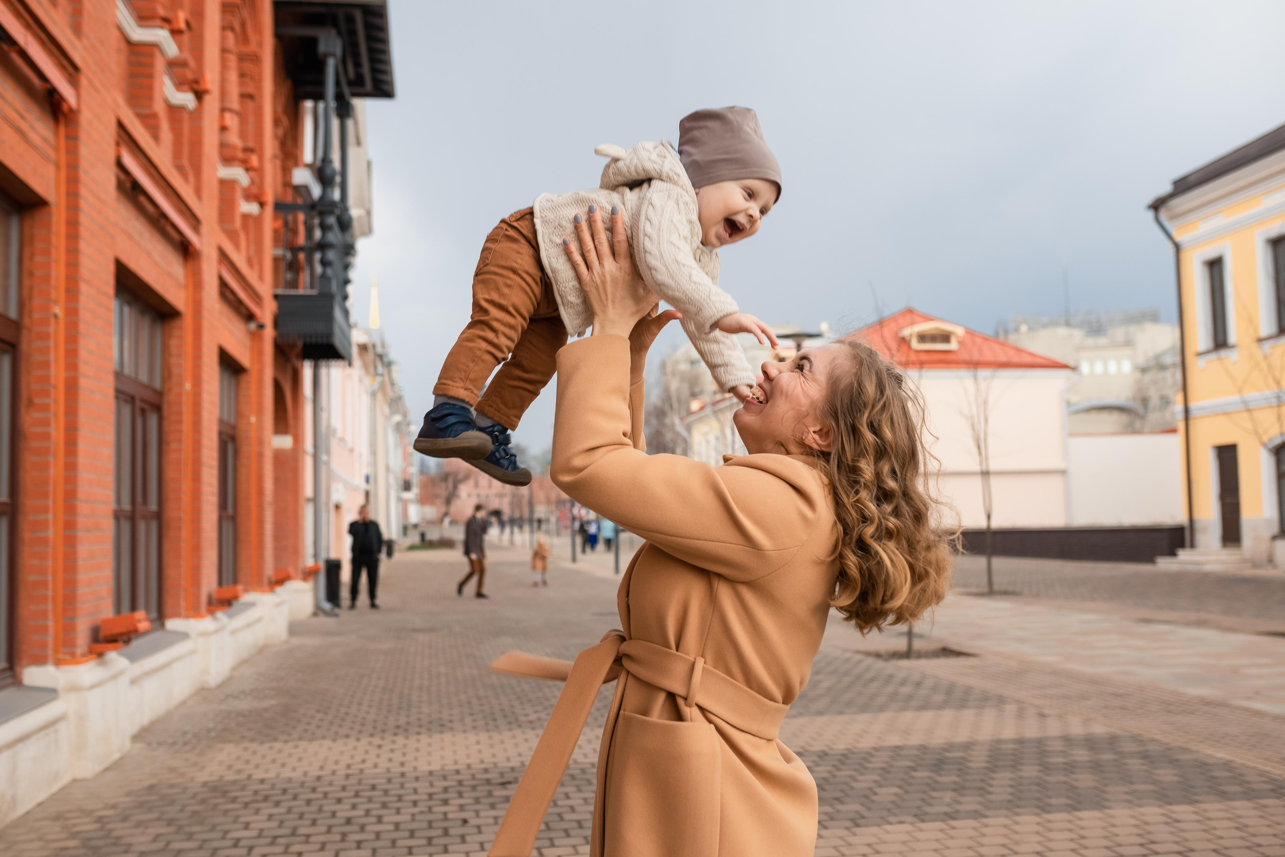 Городская съемка для семьи Екатерины и Максима. Женский семейный фотограф Тула Москва Захарова Анна