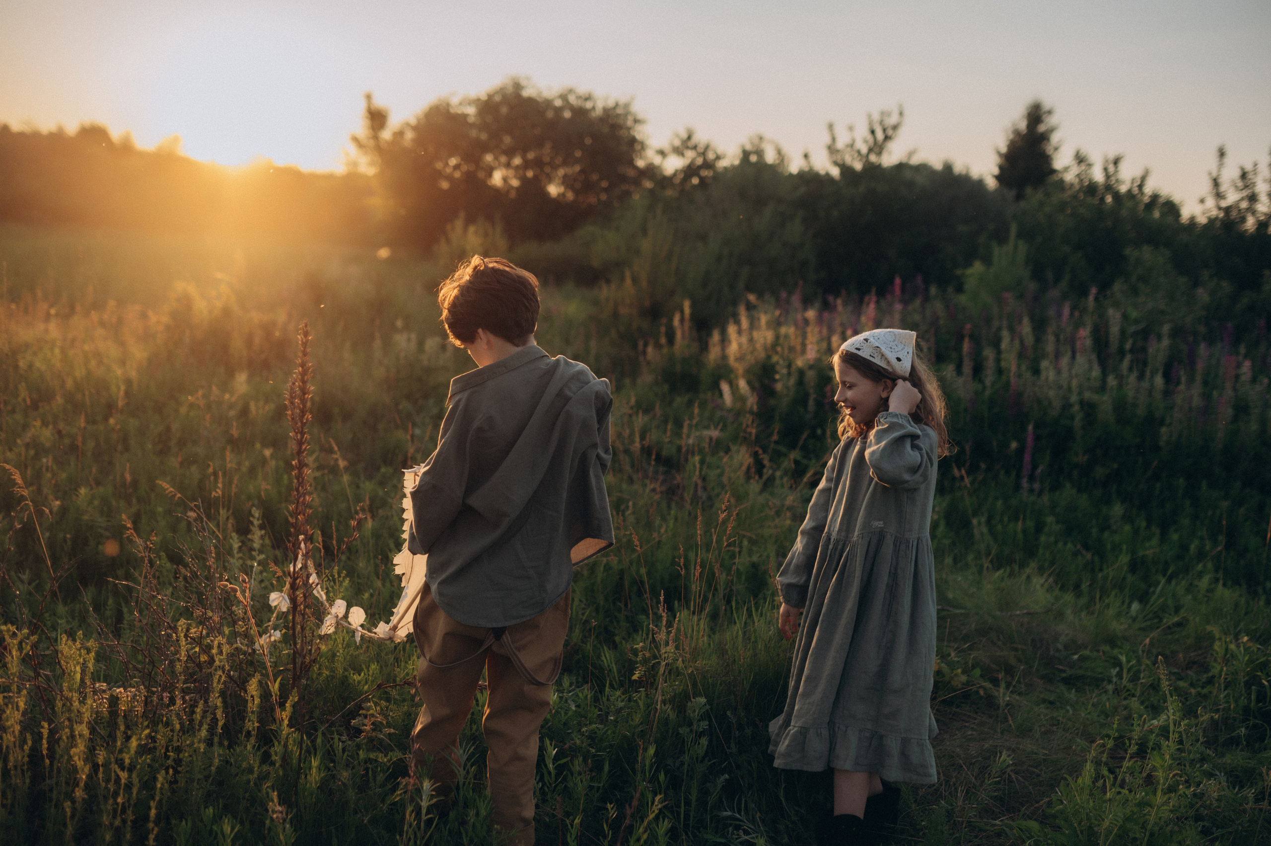 Соня и Захар — первая любовь и воздушный змей. Фотограф Мария Стрелкова