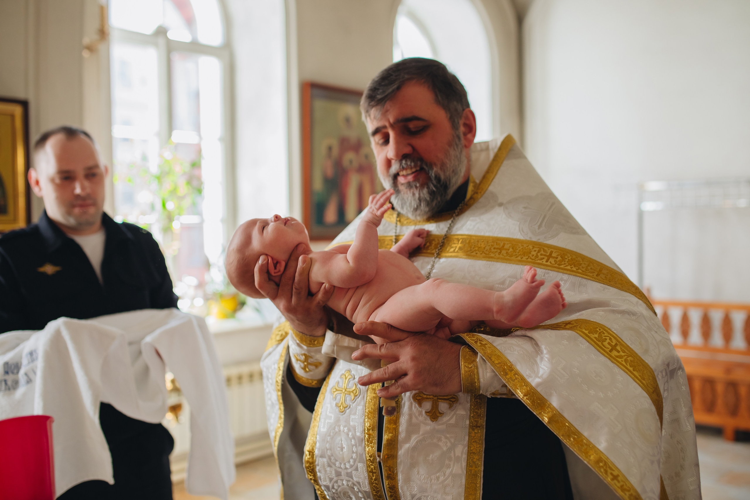 Крещение в светлом Храме. Семейный и детский фотограф в Москве Дорогова Екатерина