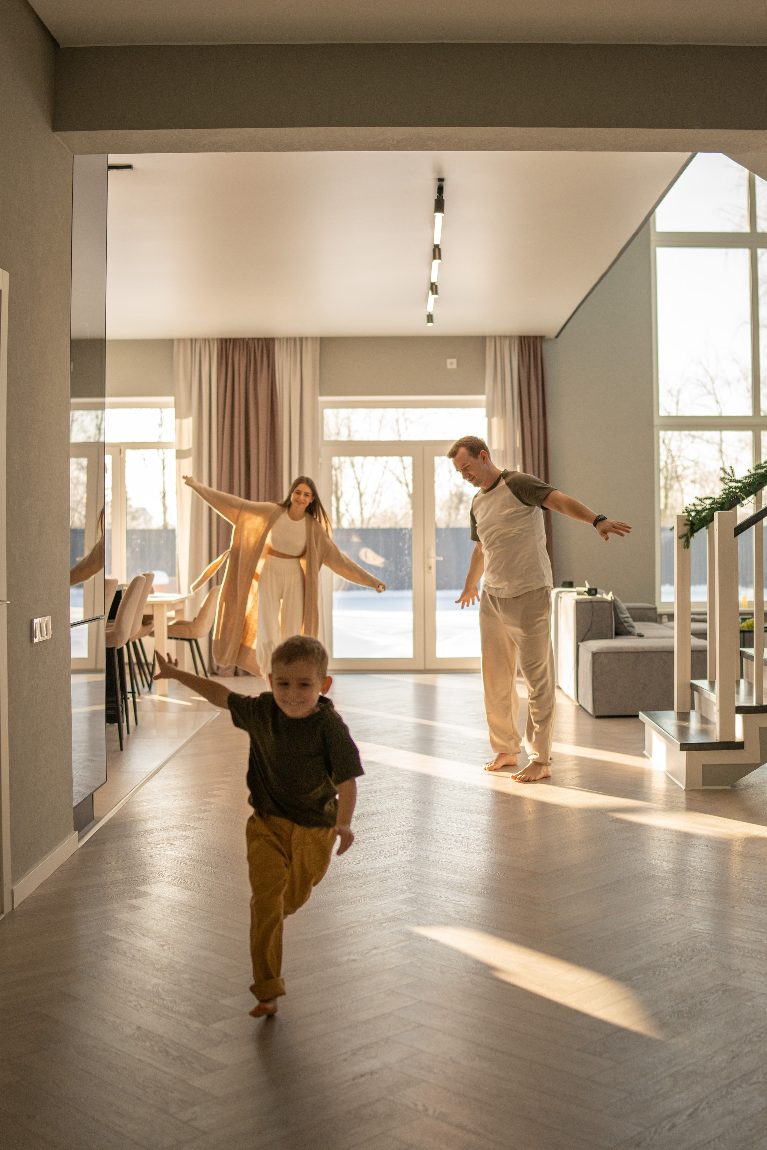 Домашняя съемка семьи Ксении и Алексея. Семейный и портретный фотограф в Санкт-Петербурге Татьяна Гримоть