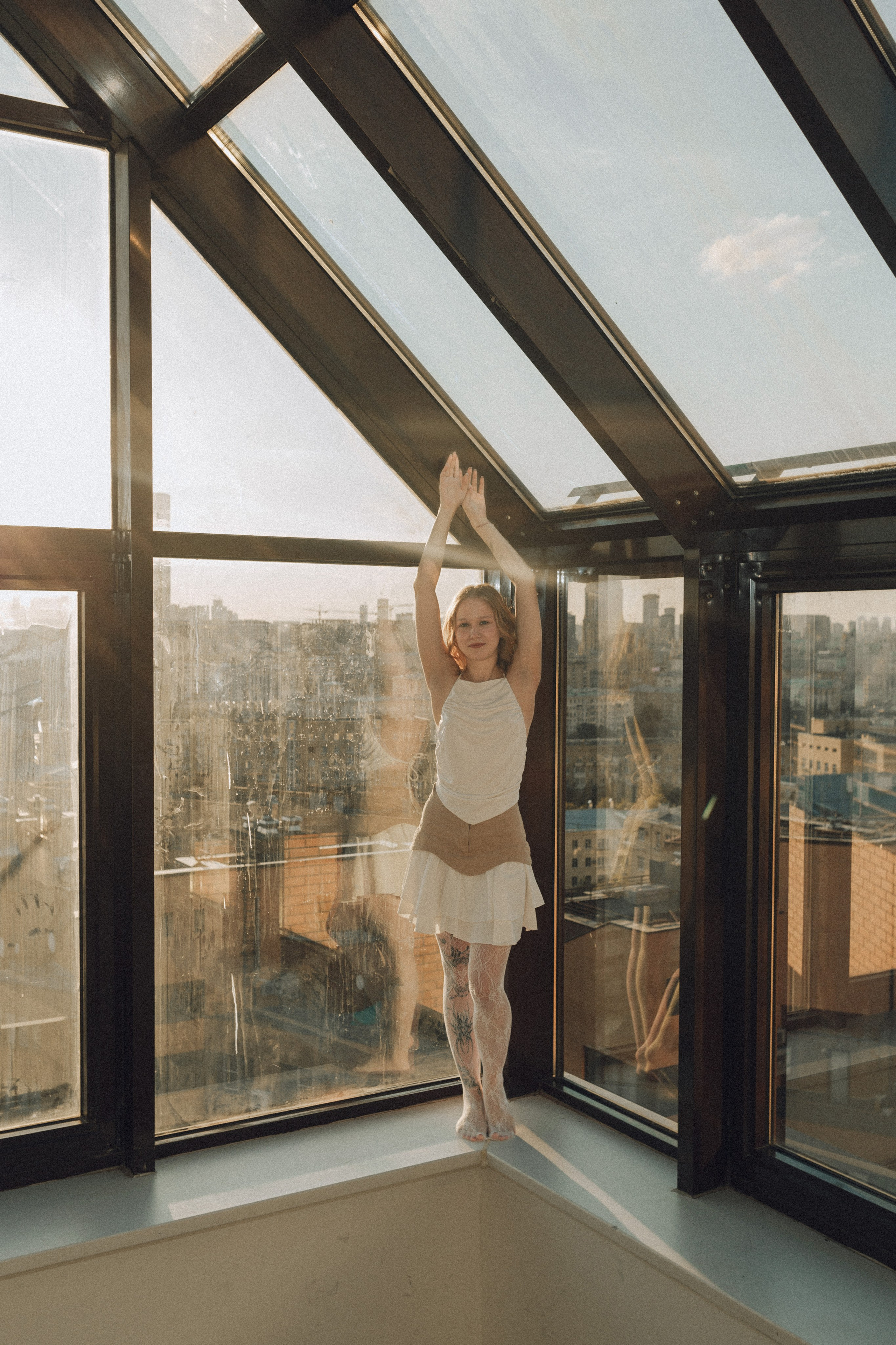 Даша на крыше. Портретный фотограф Москва Юлия Трякина