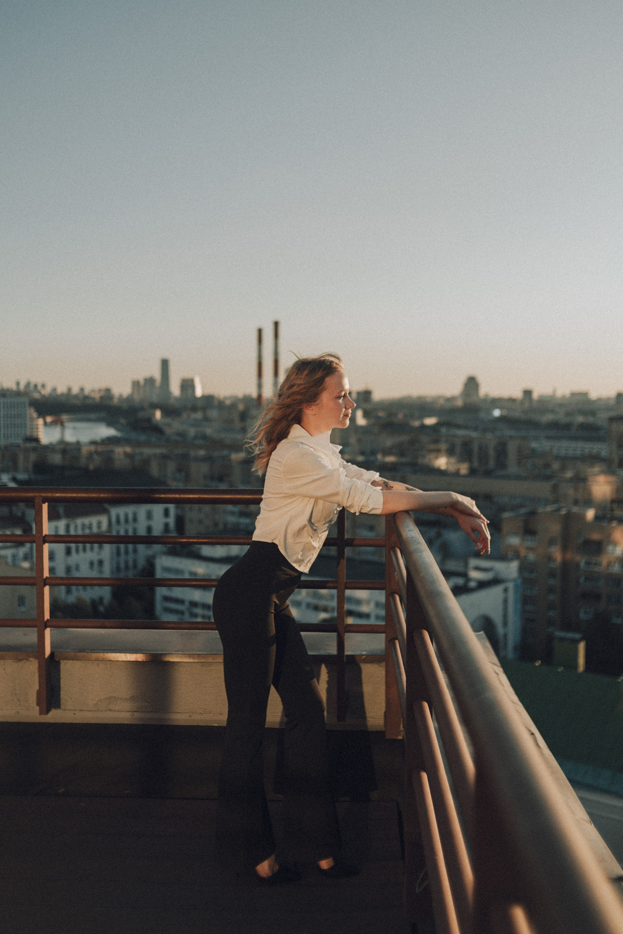 Даша на крыше. Портретный фотограф Москва Юлия Трякина