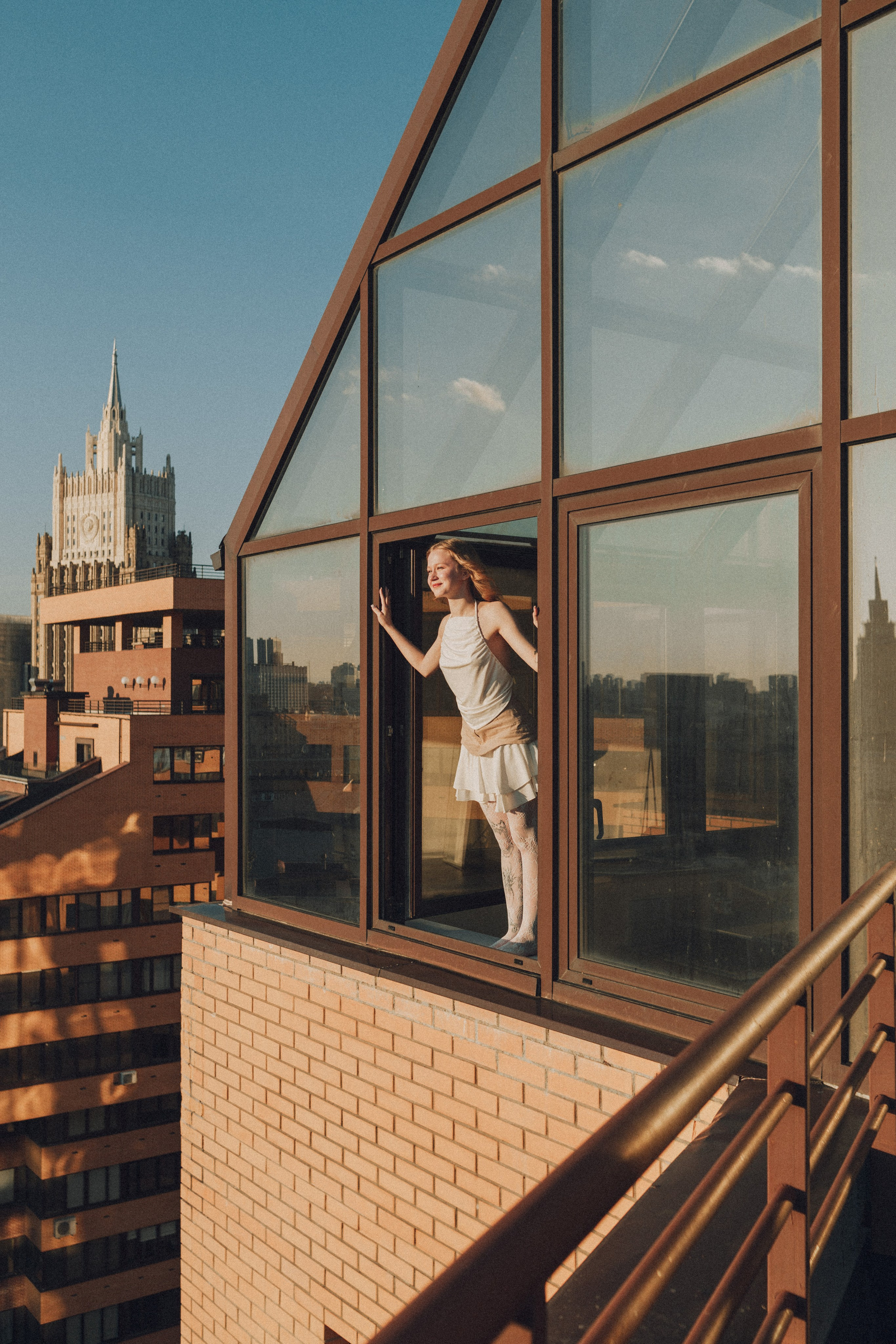 Даша на крыше. Портретный фотограф Москва Юлия Трякина