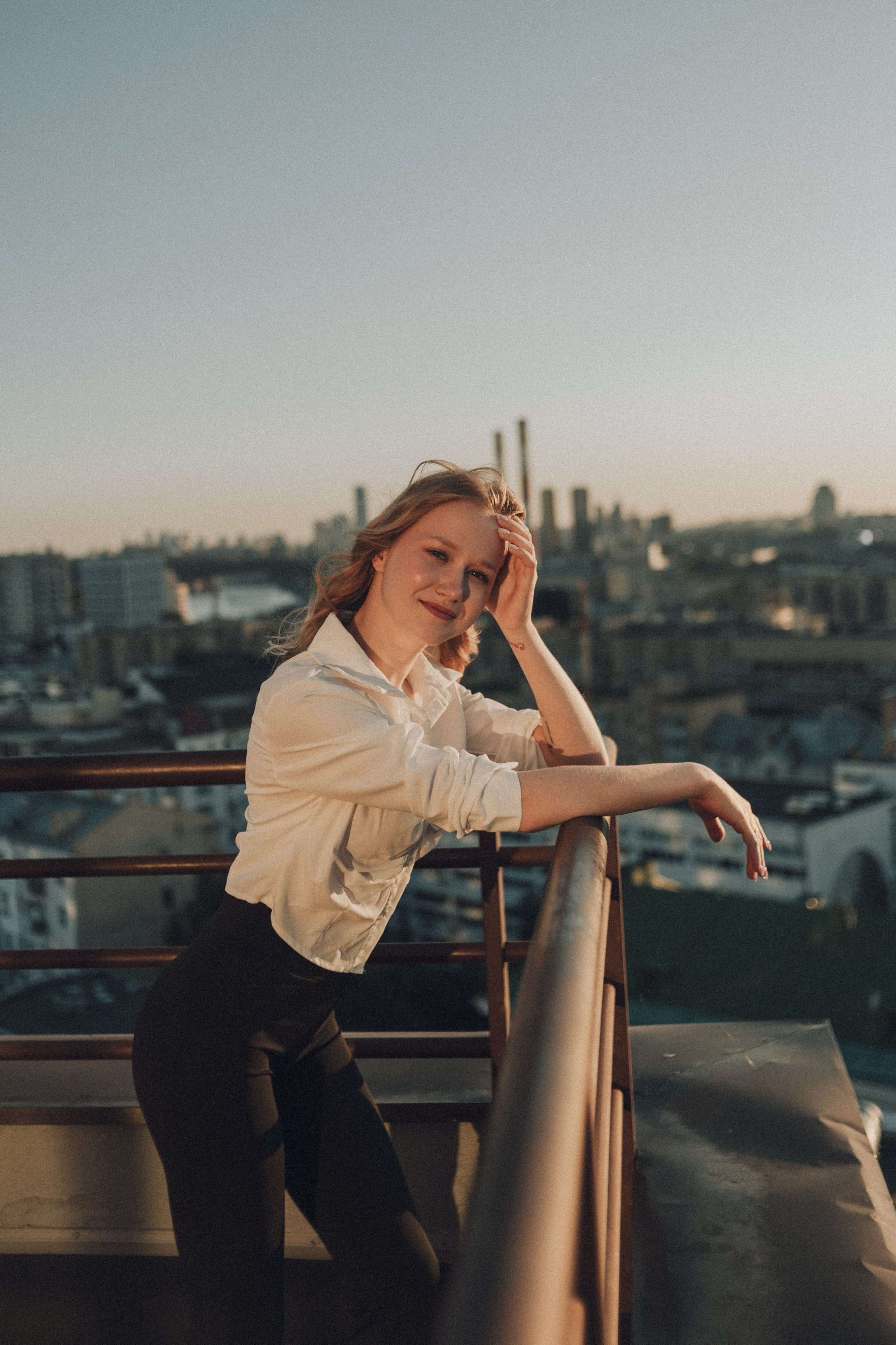 Даша на крыше. Портретный фотограф Москва Юлия Трякина