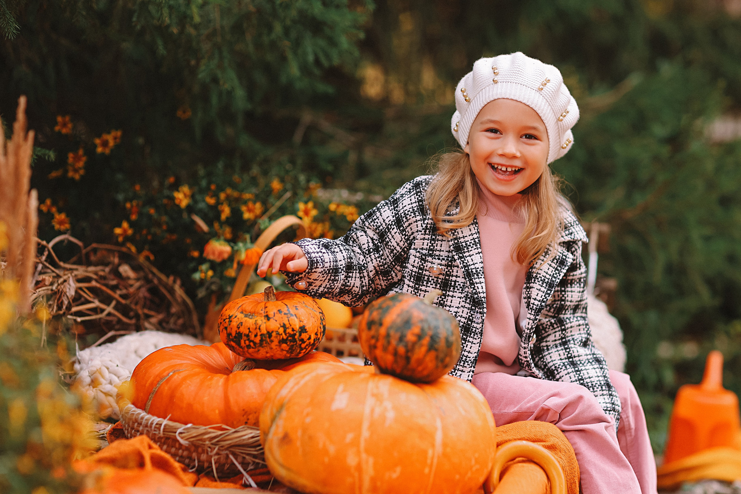 Тыквы. Семейный фотограф Тюмень, фотограф на роды Салмина Мария