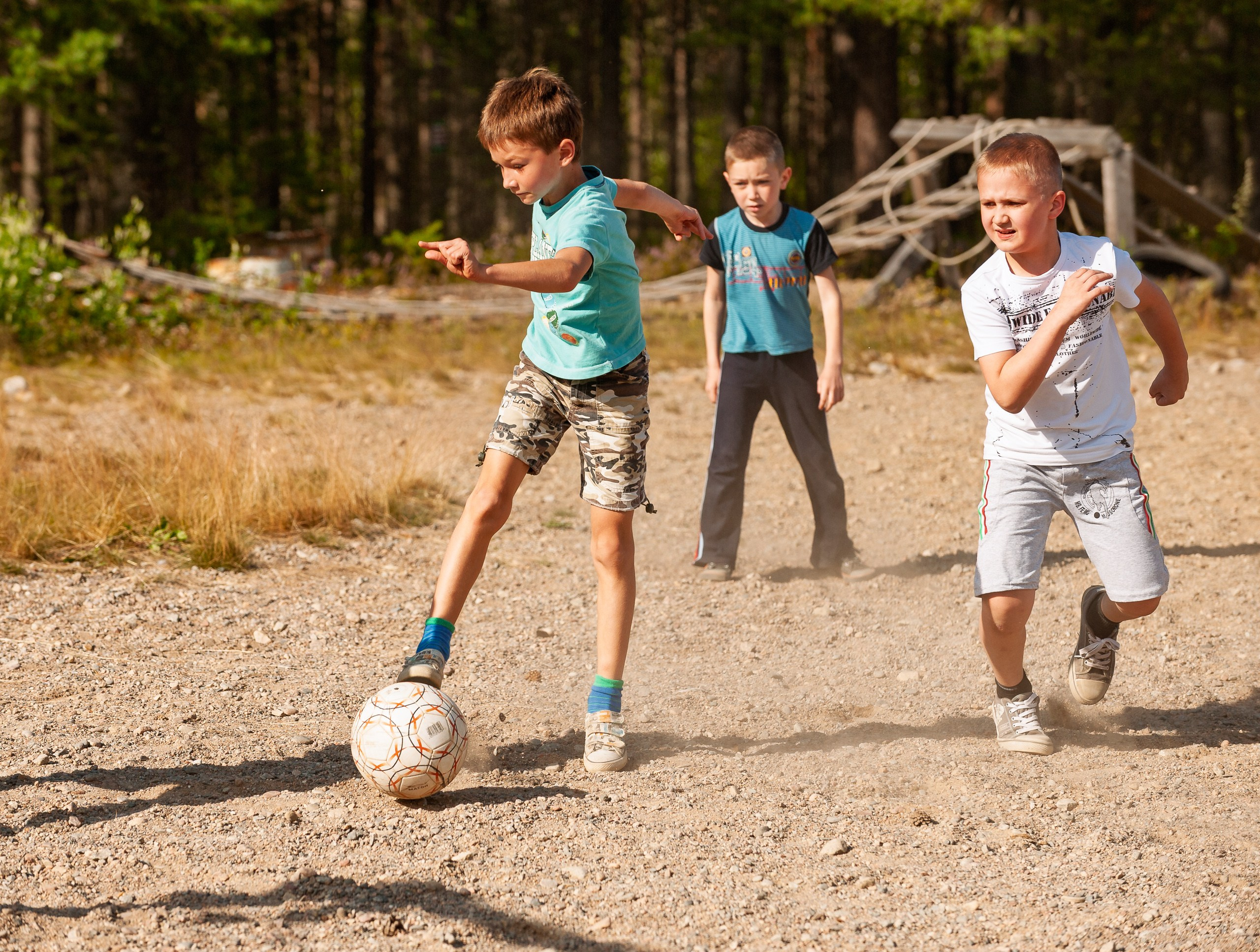 Летние тренировочные боры Школы Боевых Искусств «МОН» 2012 г. Карелия, футбол