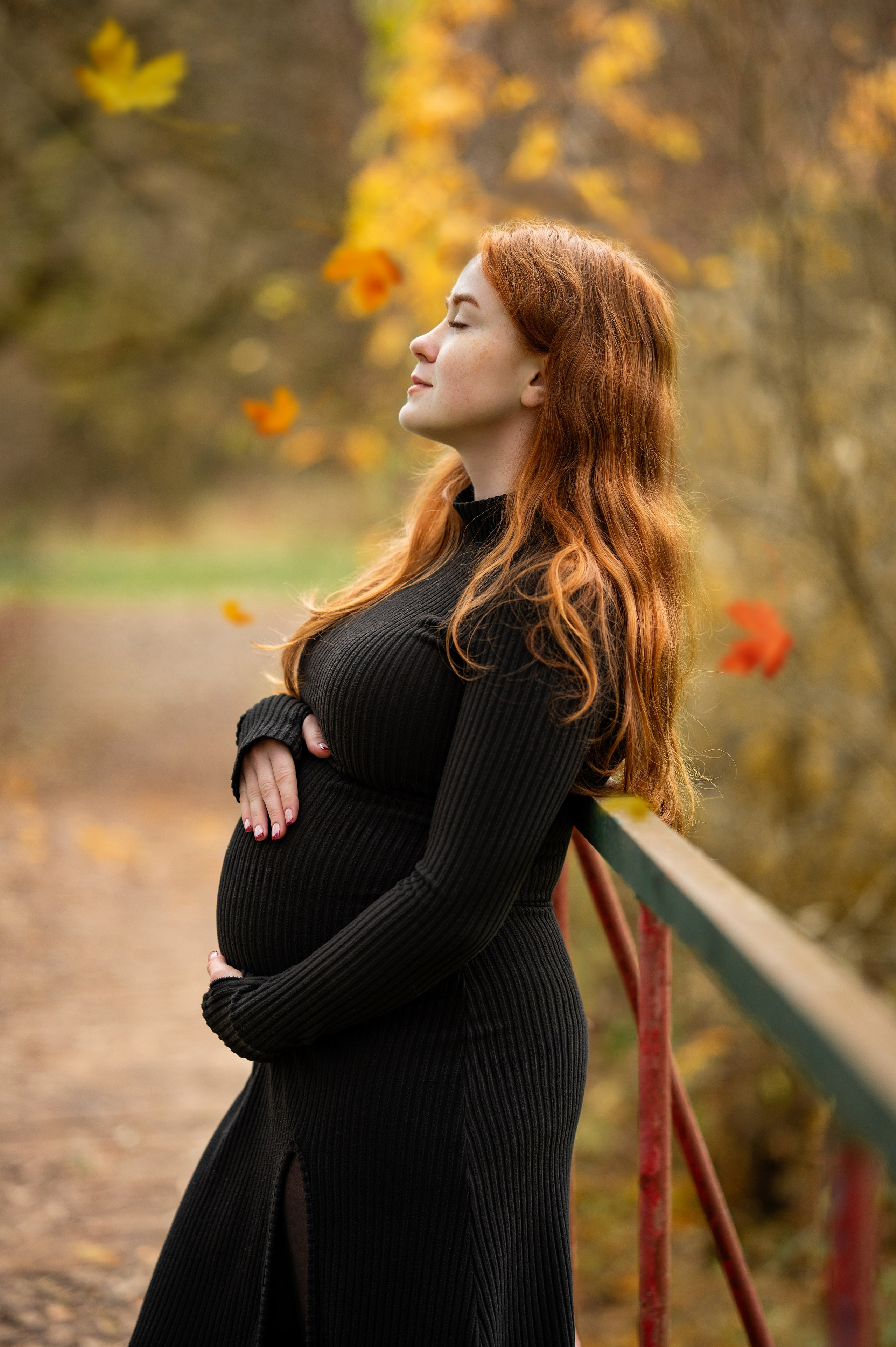 Мото-семья в ожидании. Творческий фотограф Вологда