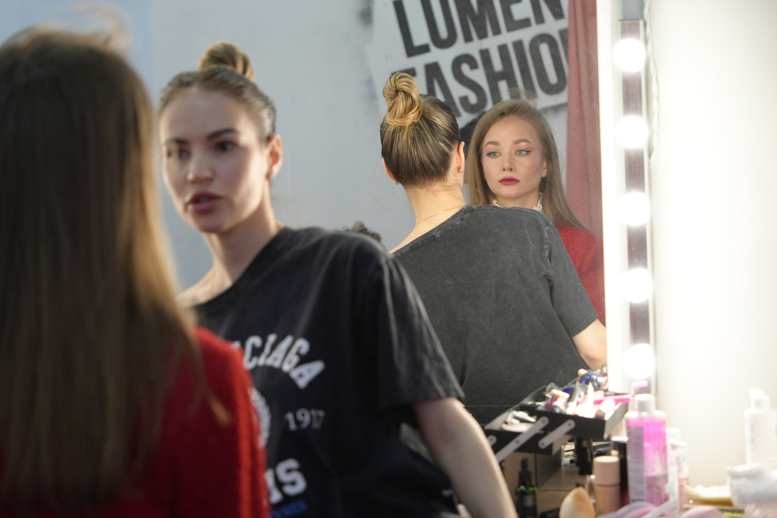 Бэкстейдж со съёмки портрета в студии