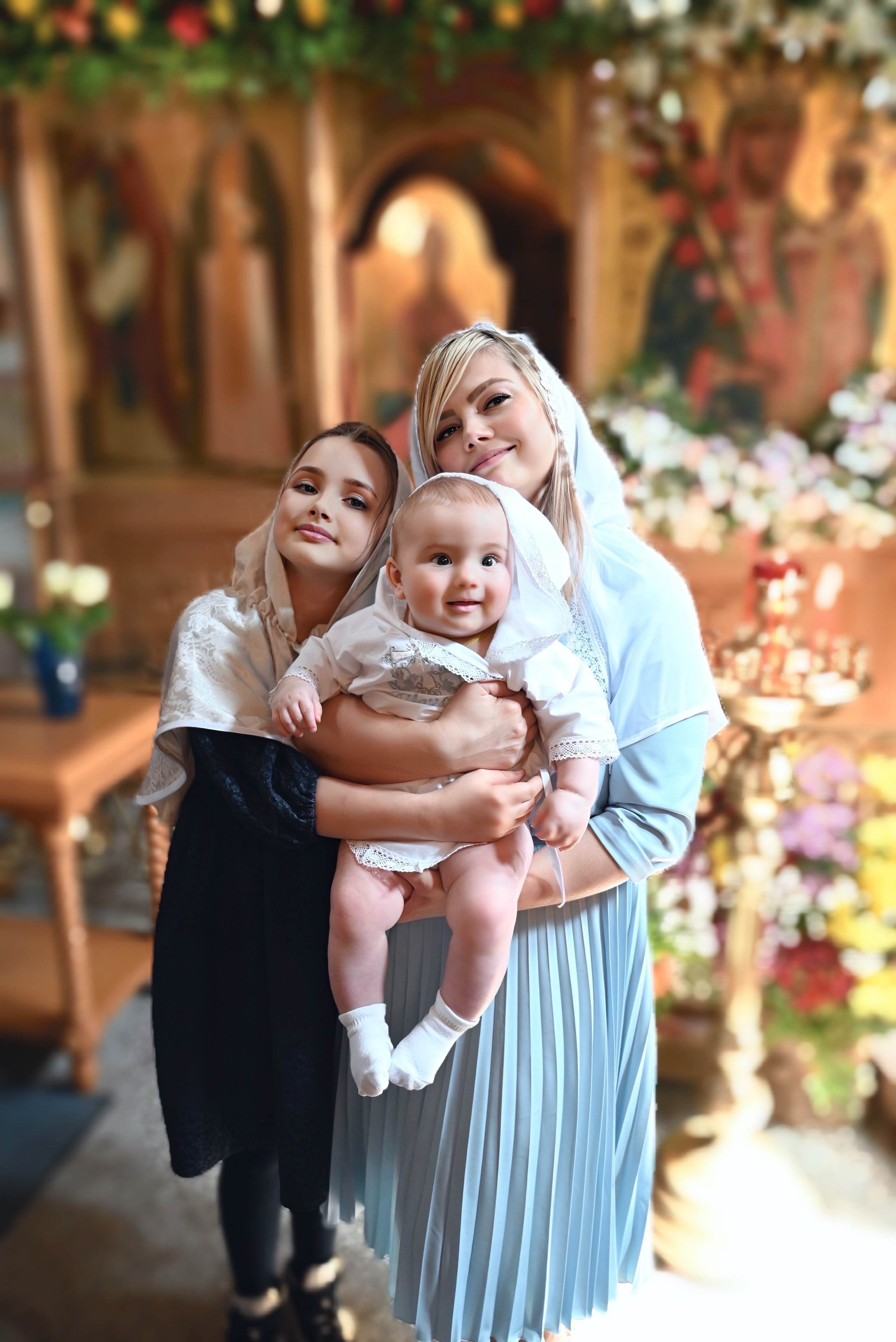 Крещение мама Лилия. Семейный и детский фотограф Москва