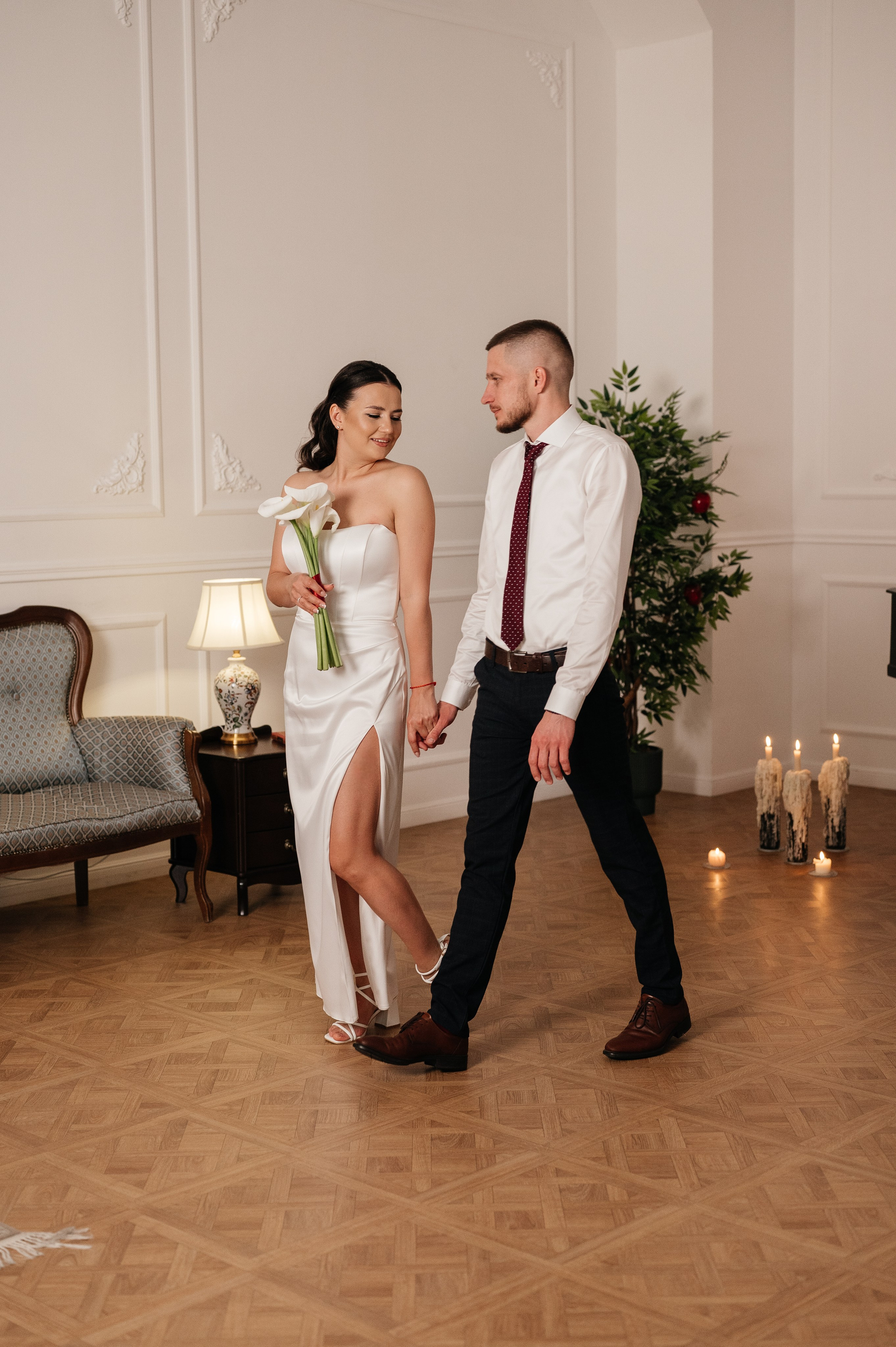 Свадебная фотосессия в студии. Свадебный и семейный фотограф в Краснодаре Алина Мельник