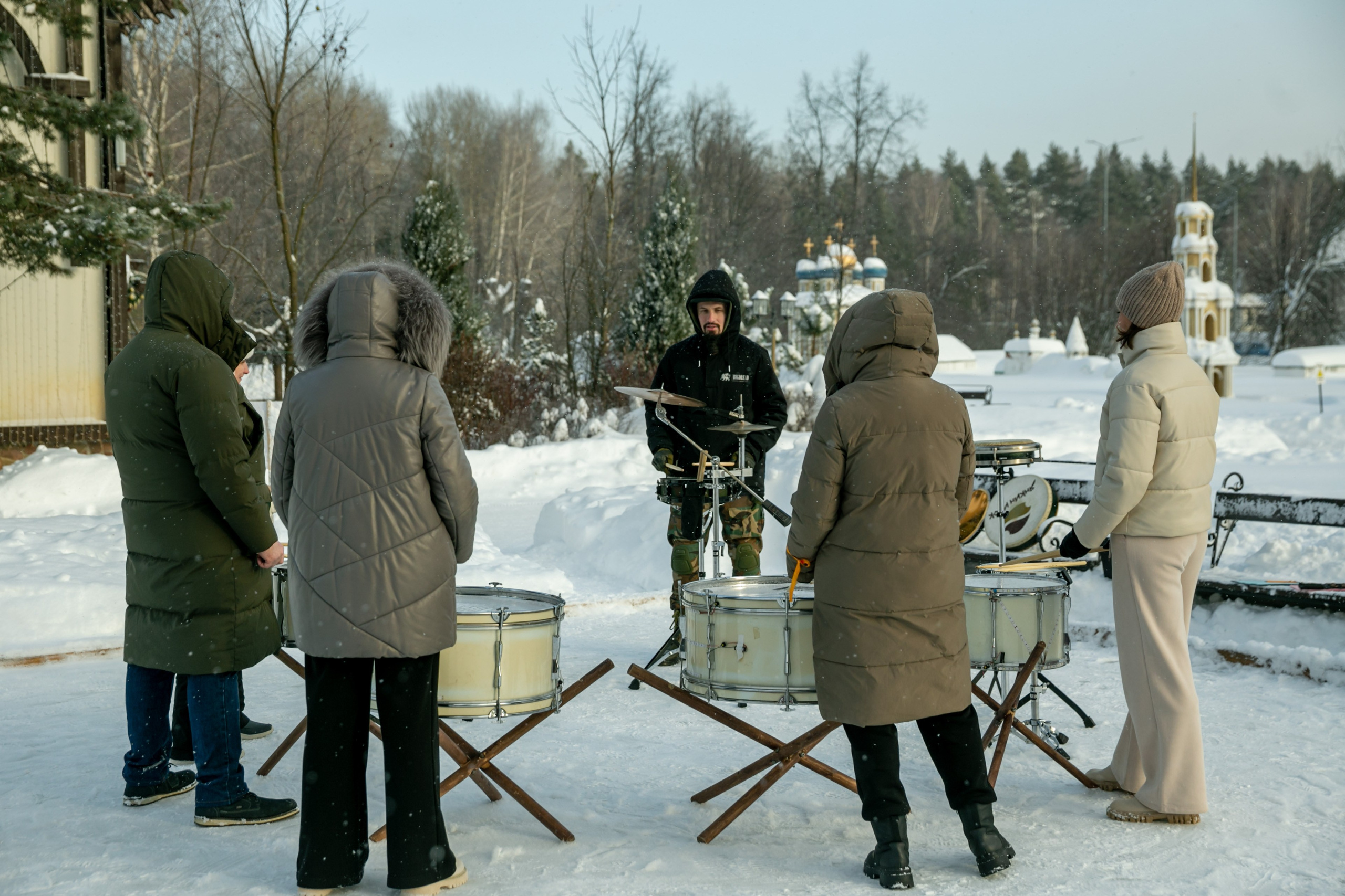 Зимний тимбилдинг. Фотограф Ершова Светлана