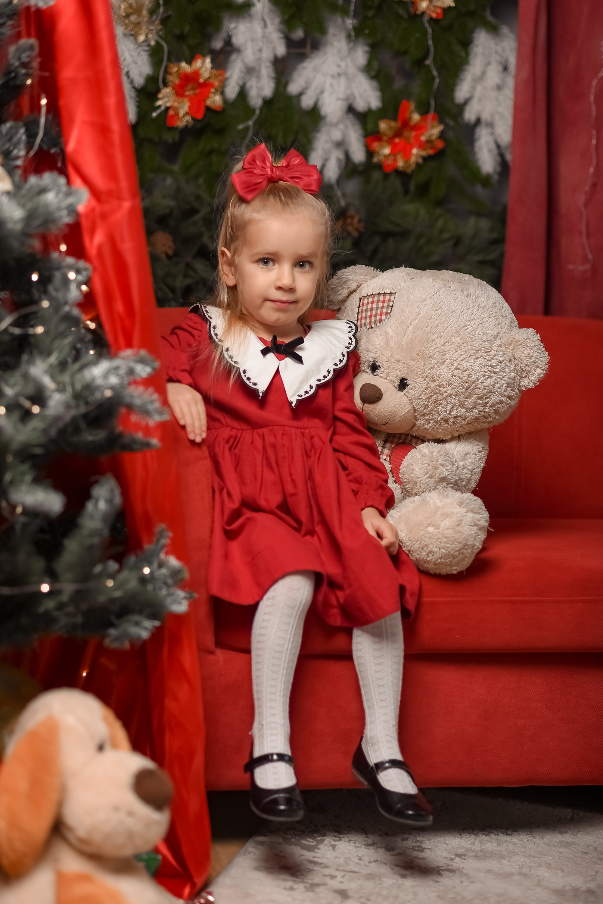 Новогодняя семейная фотосессия 2026 г. Фотограф Тула творческие фотосессии недорого Ольга Ромашина