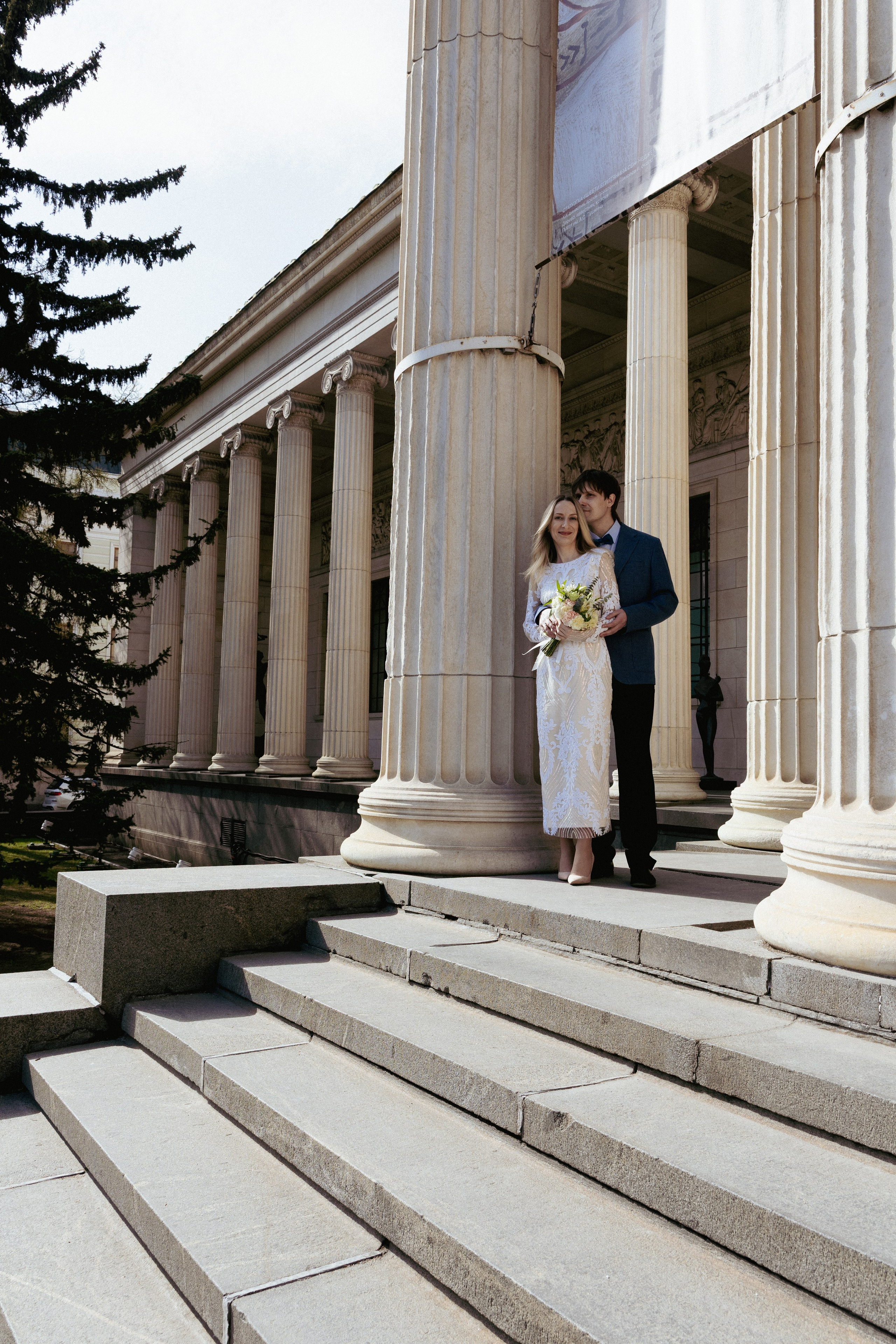 Свадьба — Пушкинский музей. Фотограф в Москве Зябченко Екатерина. Съемки беременности, love story, семейный, портреты в студии и на улице